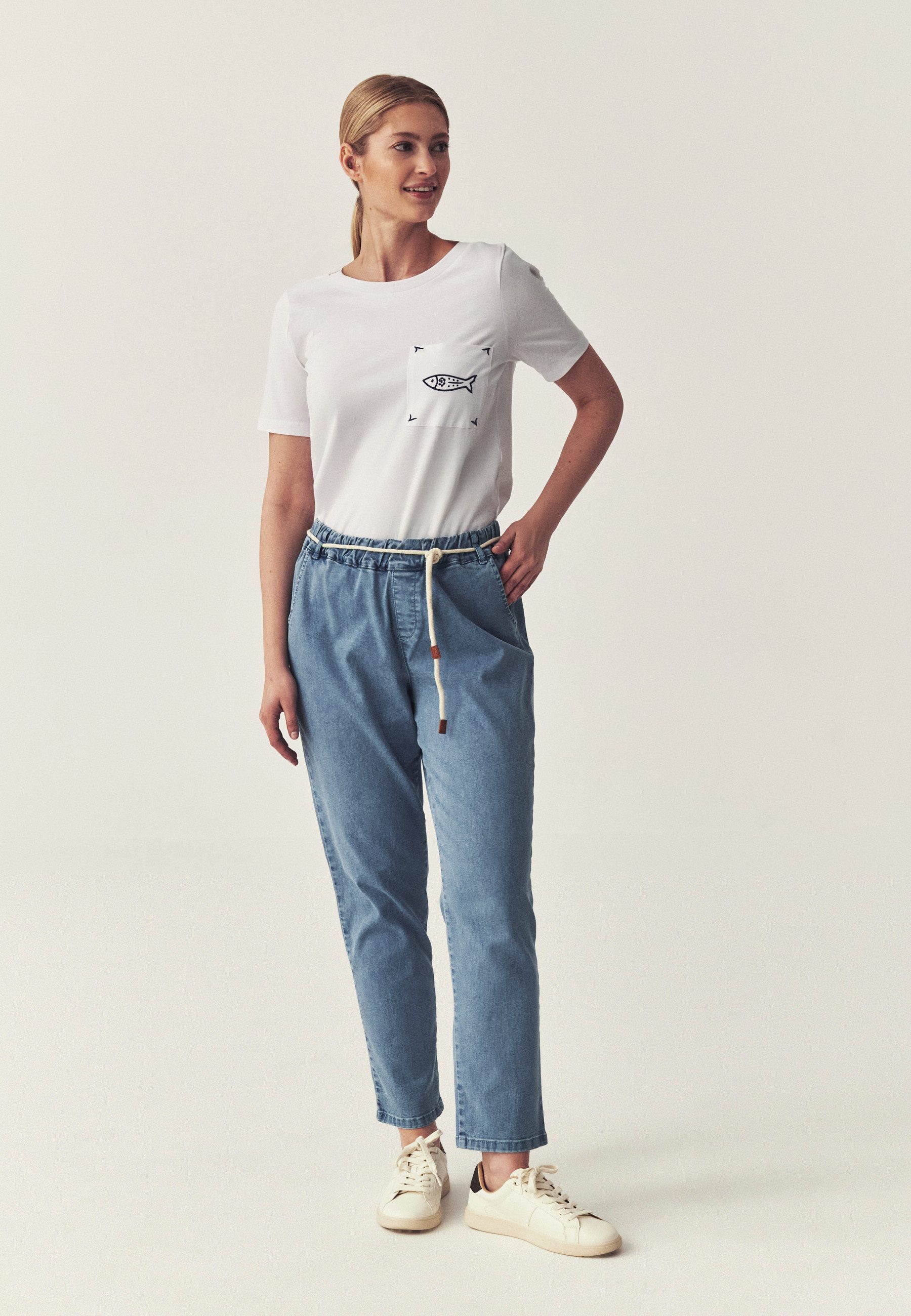 TATUUM Stoffhose Schlanke Denim-Hosen - Faraja 1