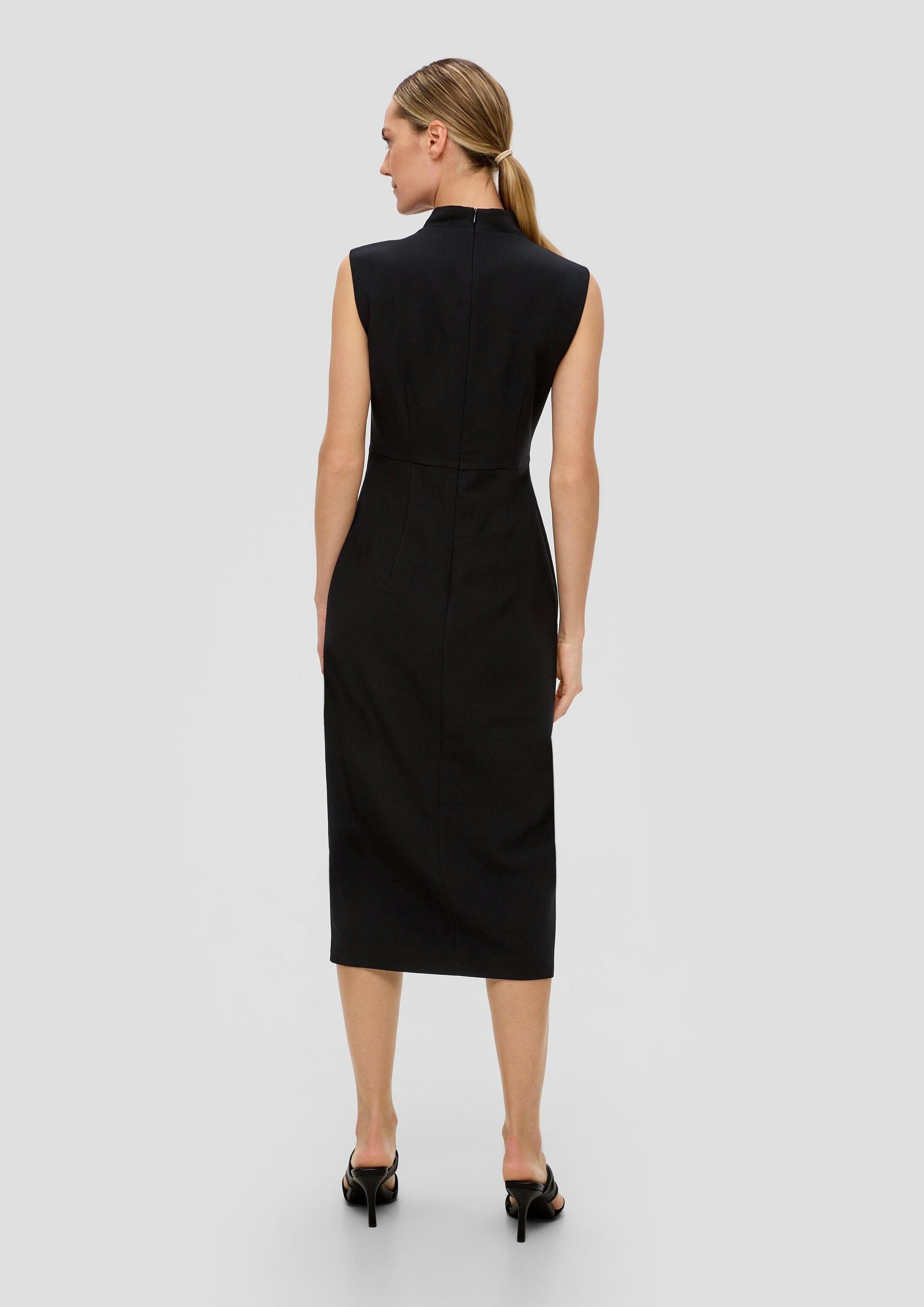 s.Oliver Midikleid Kleid Maxikleid mit Turtleneck