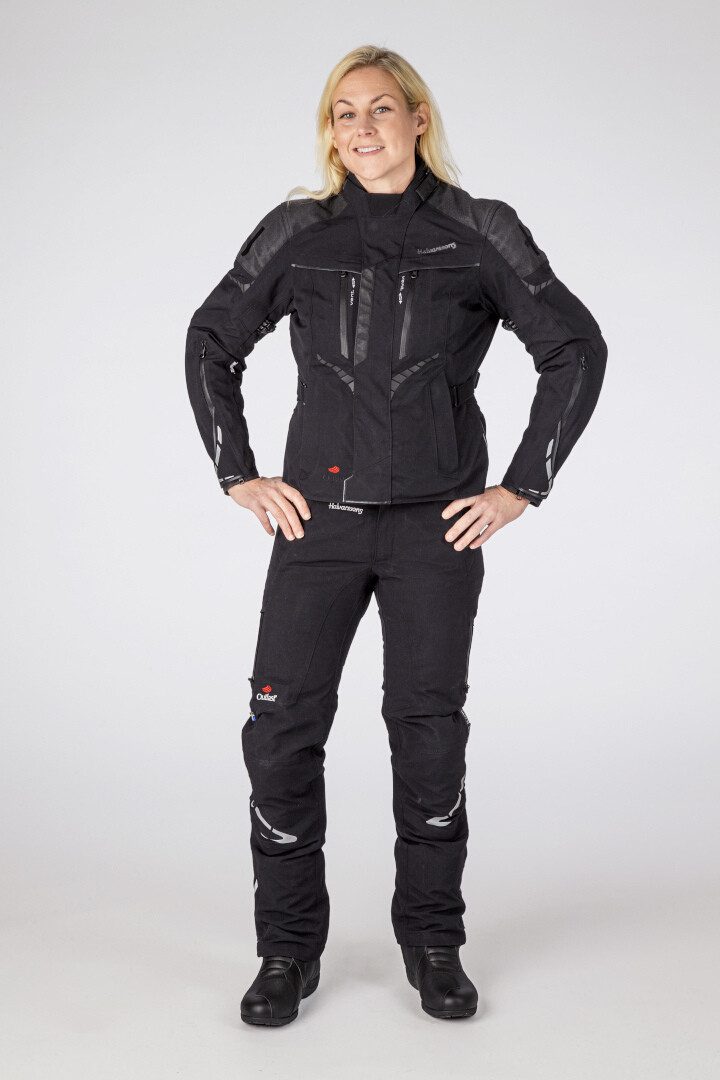Halvarssons Motorradjacke Vimo wasserdichte Damen Motorrad Textiljacke herausnehmbares Innenfutter,wasserdicht