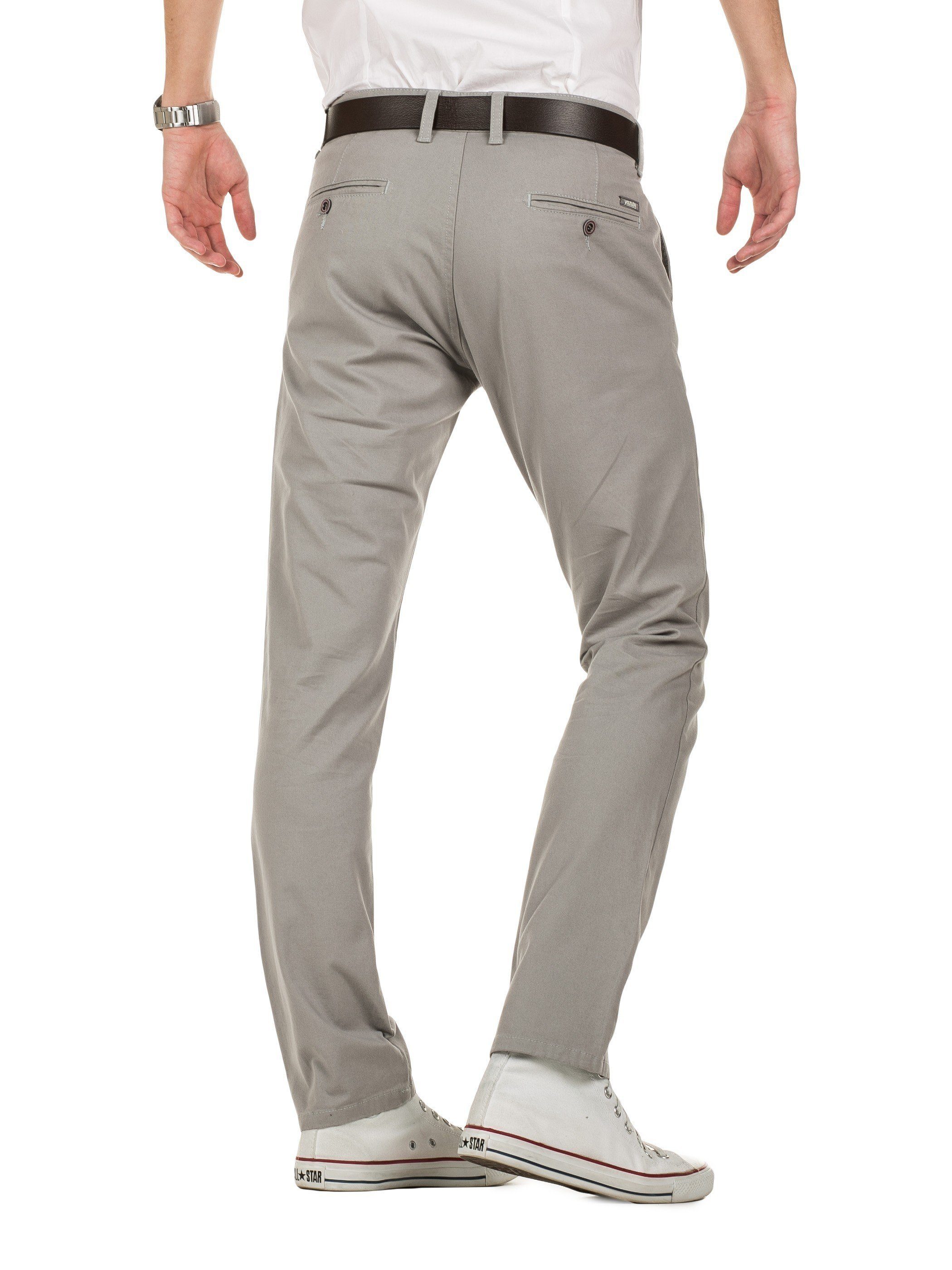 Yazubi Chinohose Kyle Chino-Hose mit Gürtel