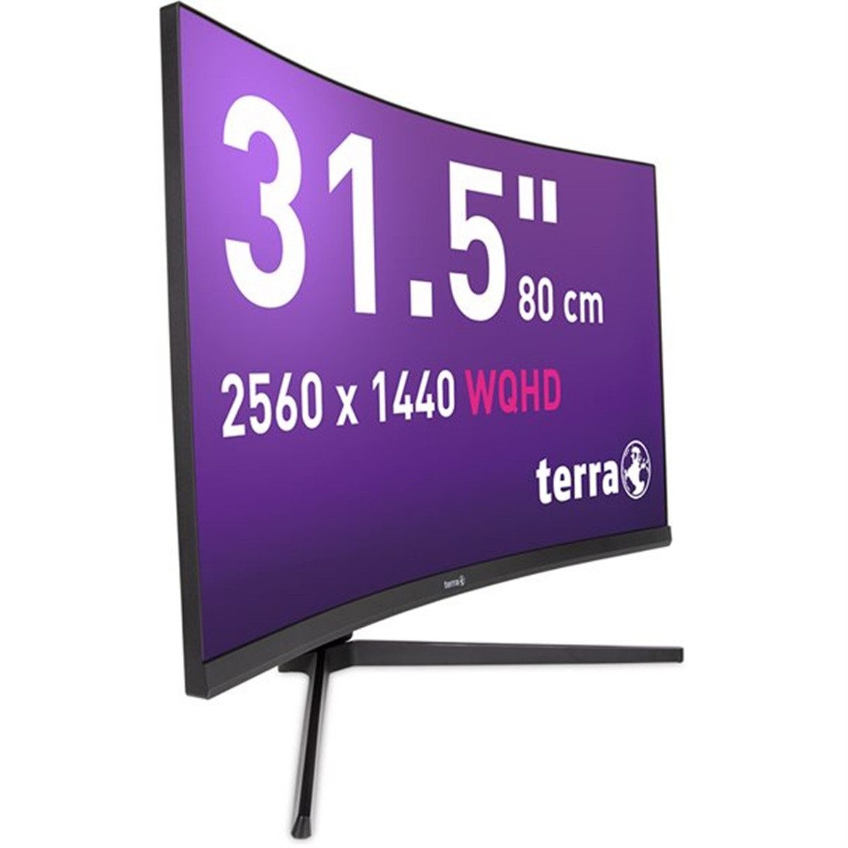 TERRA TERRA LCD 3285W HA CURVED LCD-Monitor (80 cm/31.5 ", WQHD, 1 ms Reaktionszeit, Advanced VA, 180Hz, 1ms, WQHD, HDMI, Displayport 1.2, USB-C, VESA)