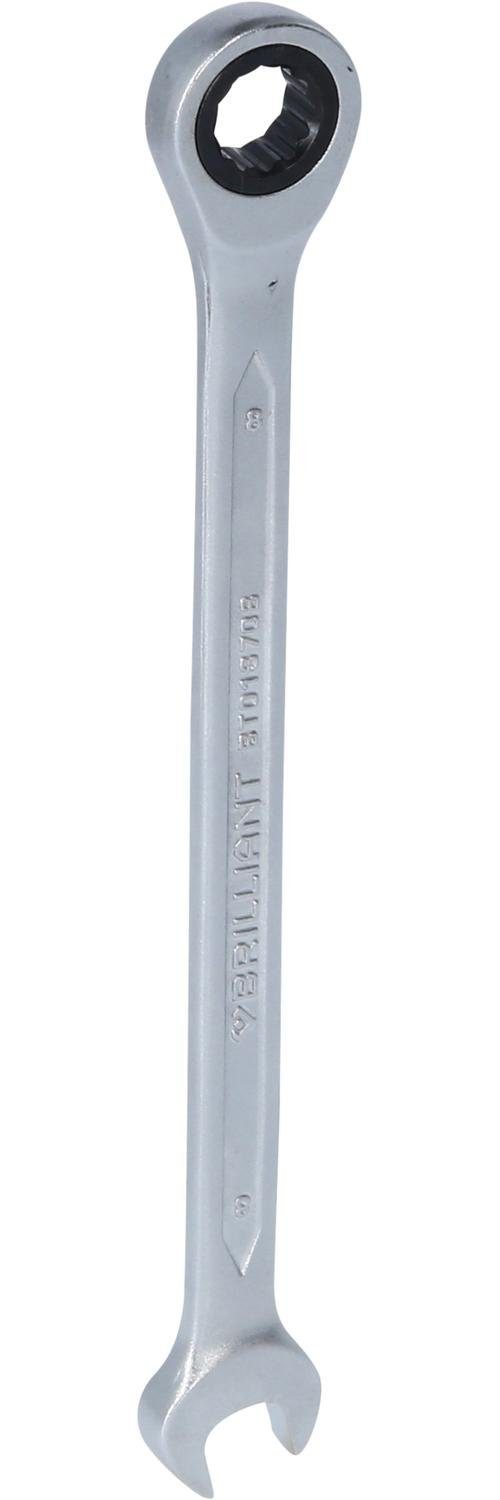 Brilliant Tools Maulschlüssel Ratschenringschlüssel, 8 mm
