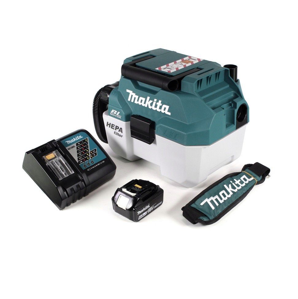 Makita Staubabsauger DVC 750 LRG1X1 Akku Staubsauger Nass und Trockensauger 18 V tragbar +