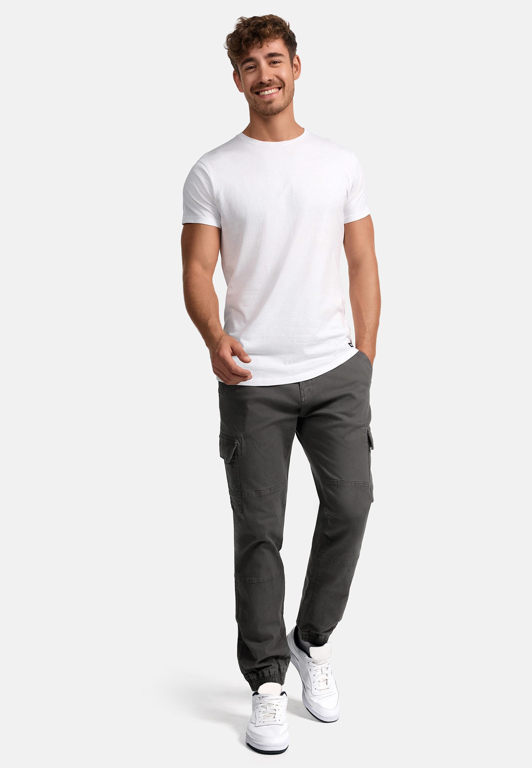Indicode Cargohose Herren August Cargo Hose Herrenhose mit 6 Taschen