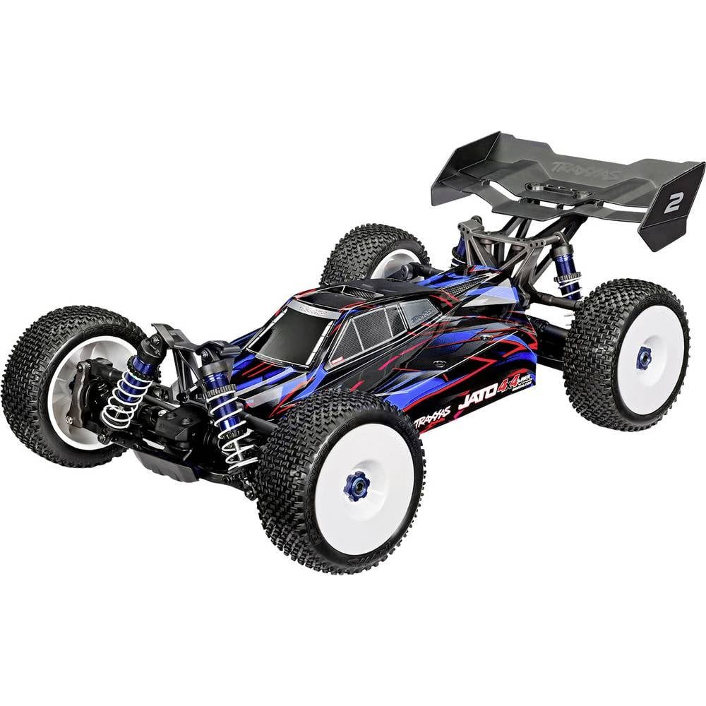Traxxas RC-Auto JATO 4x4 VXL 4S Blau Brushless 1:8 RC Modellauto Elektro Buggy