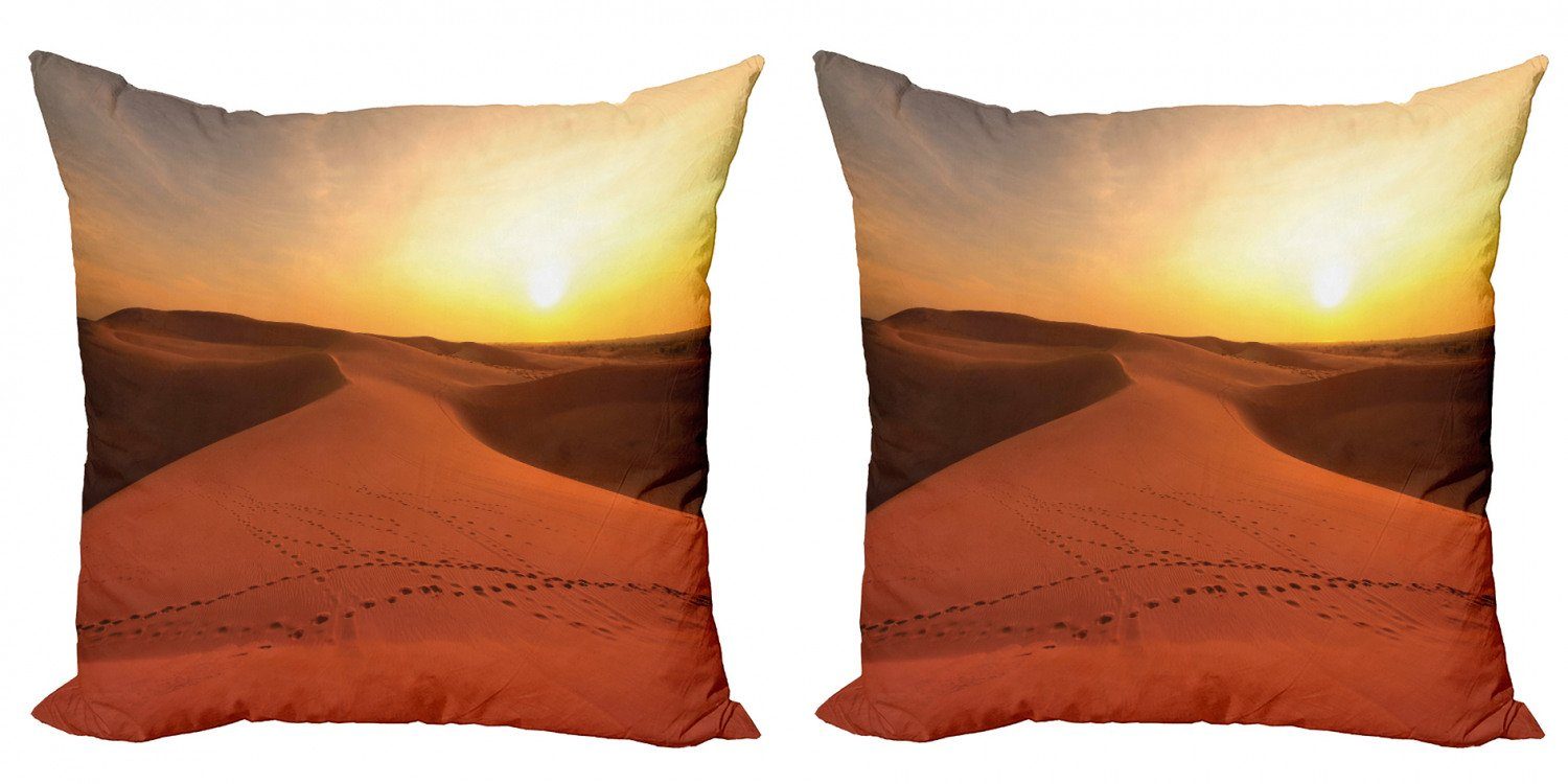 Kissenbezüge Modern Accent Doppelseitiger Digitaldruck, Abakuhaus auf Abdrücke Wüste (2 Sanddünen Stück)