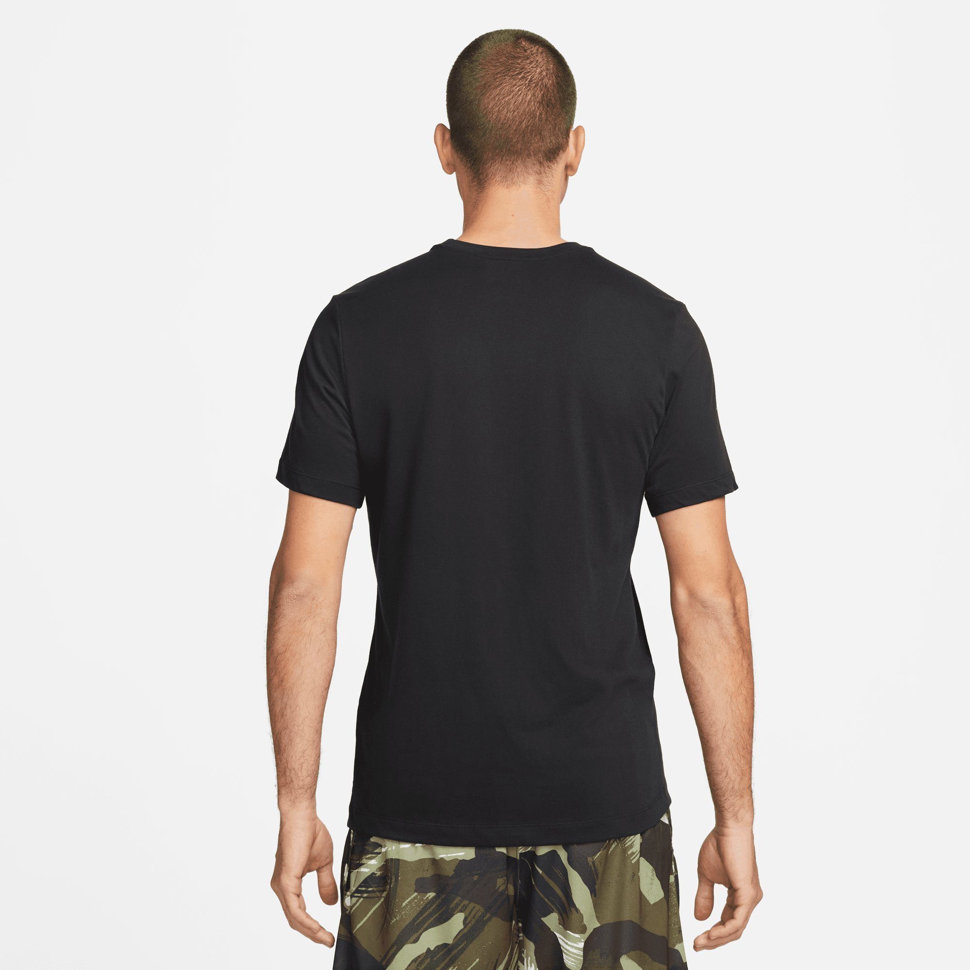 CAMO MEN'S Trainingsshirt BLACK FITNESS Nike DRI-FIT T-SHIRT