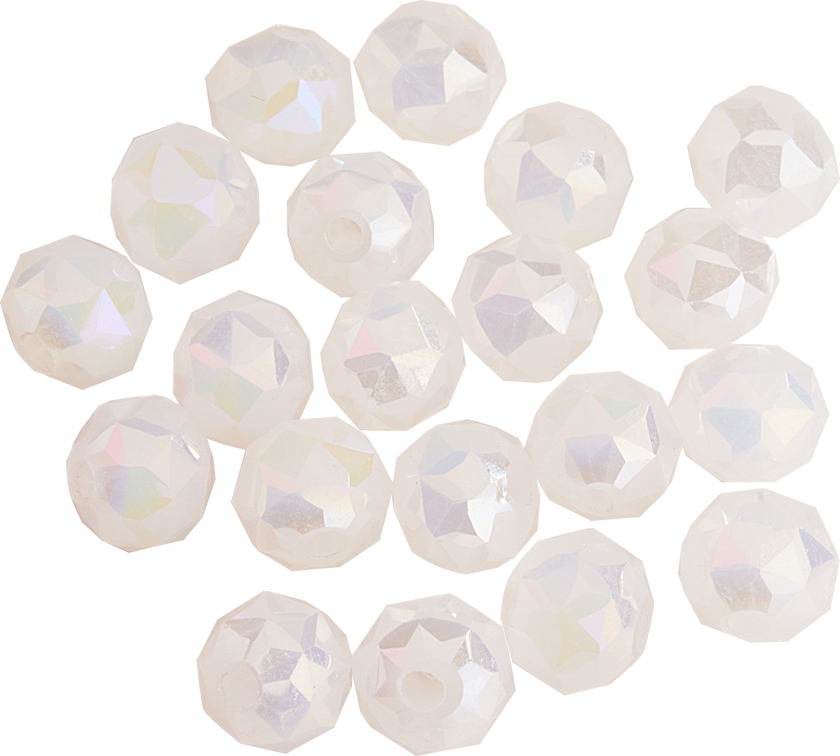 Pracht Bastelperlen Glasschliffperle Rund, Ø 6 mm, 20 Stück