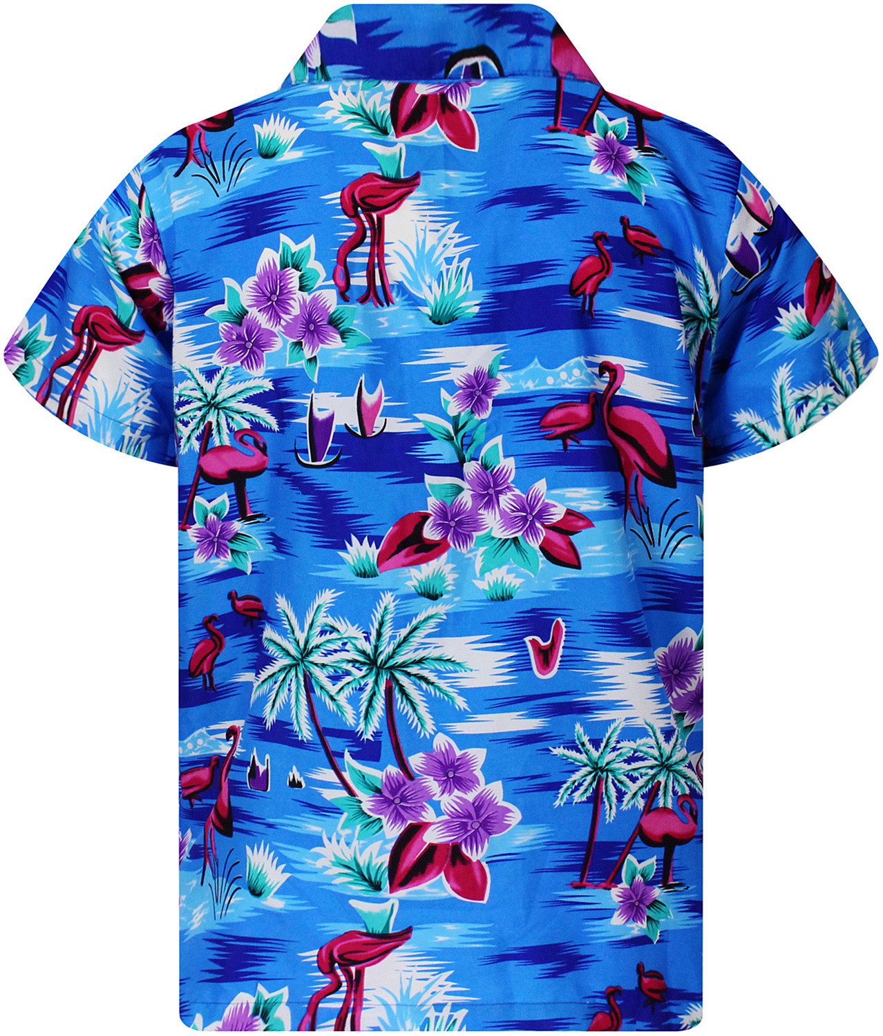 King Kameha Hawaiihemd Flamingos Funky Hawaii-Hemd Herren Kurzarm Front-Tas günstig online kaufen