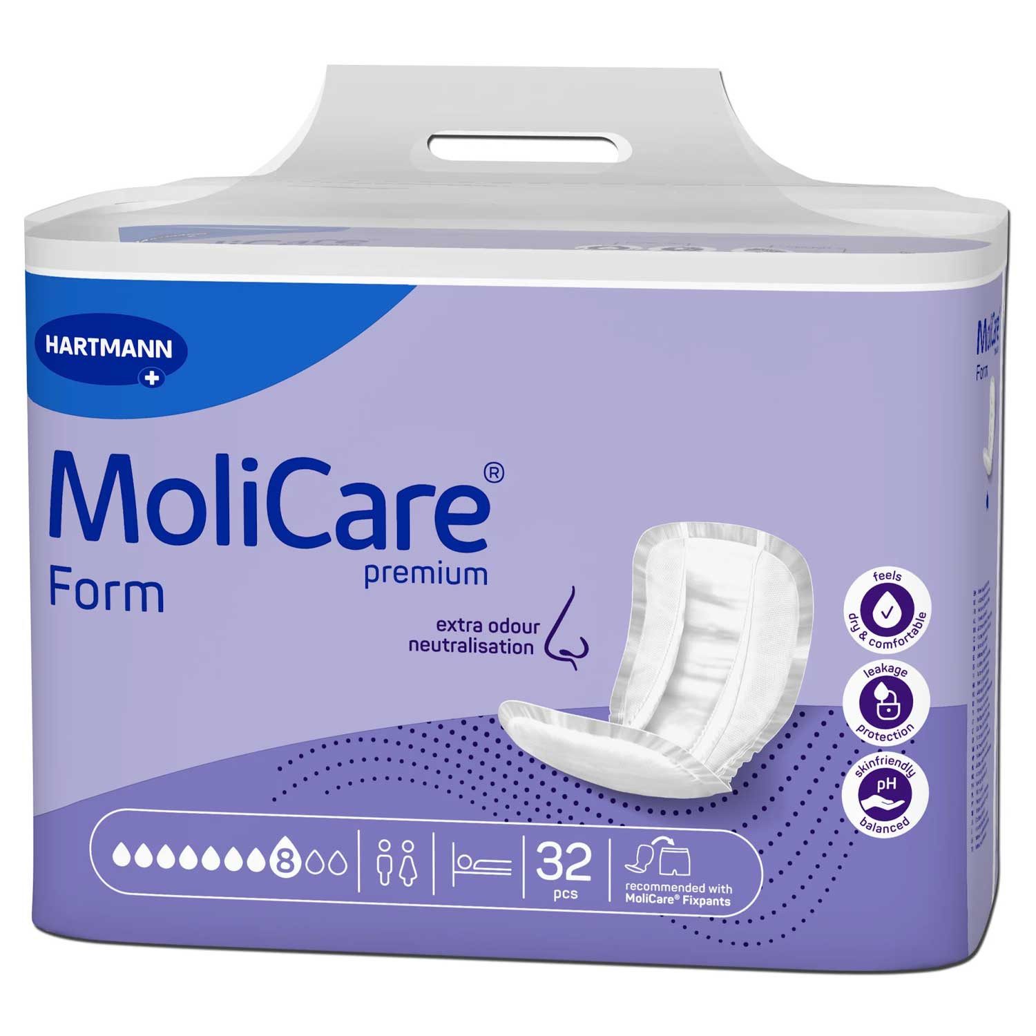 PAUL HARTMANN AG Inkontinenz-Einlage MoliCare® Premium Form - 8 Tropfen 1x32 Stück, 32-St.