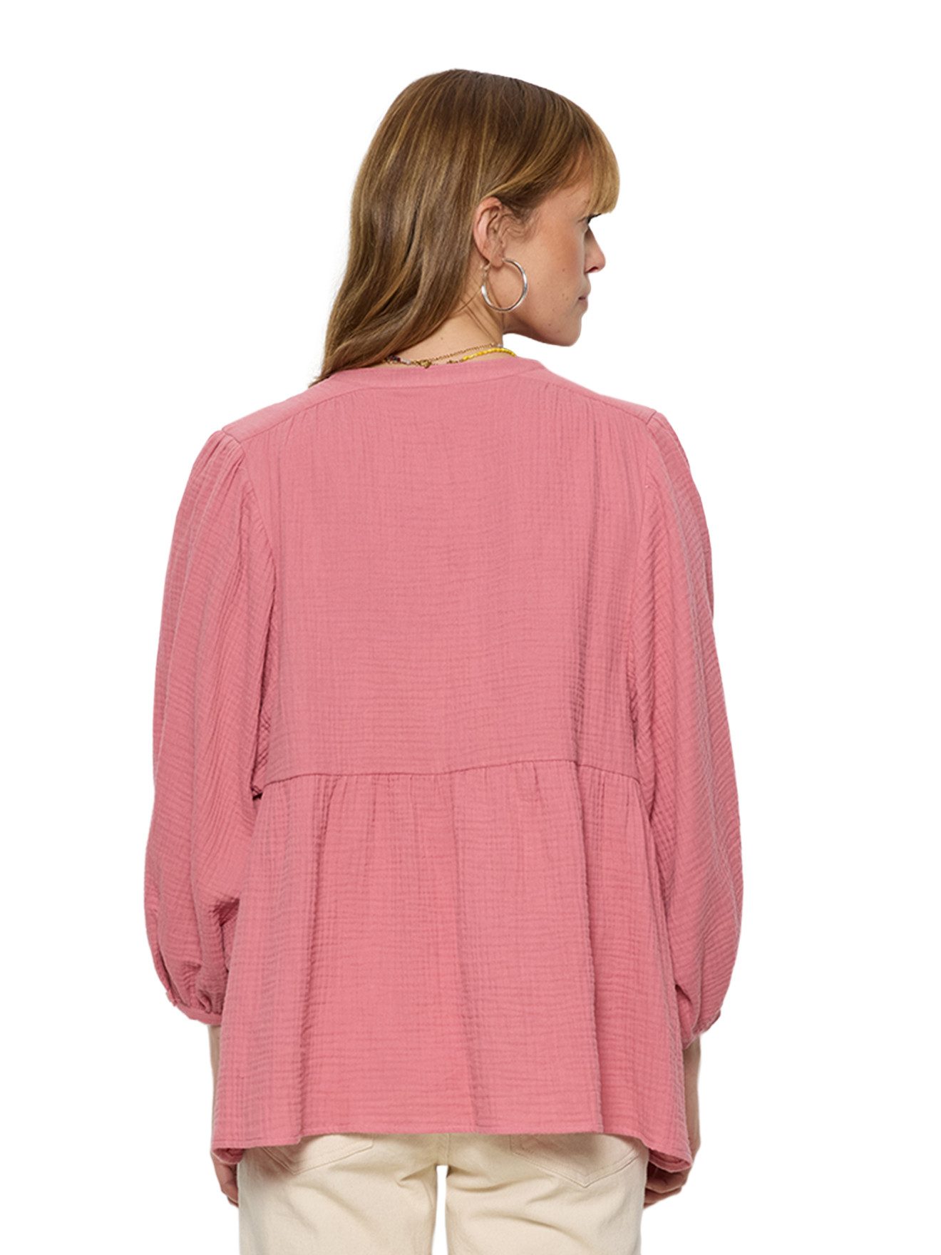 vertbaudet Umstandsbluse Musselin-Bluse Schwangerschaft & Stillzeit