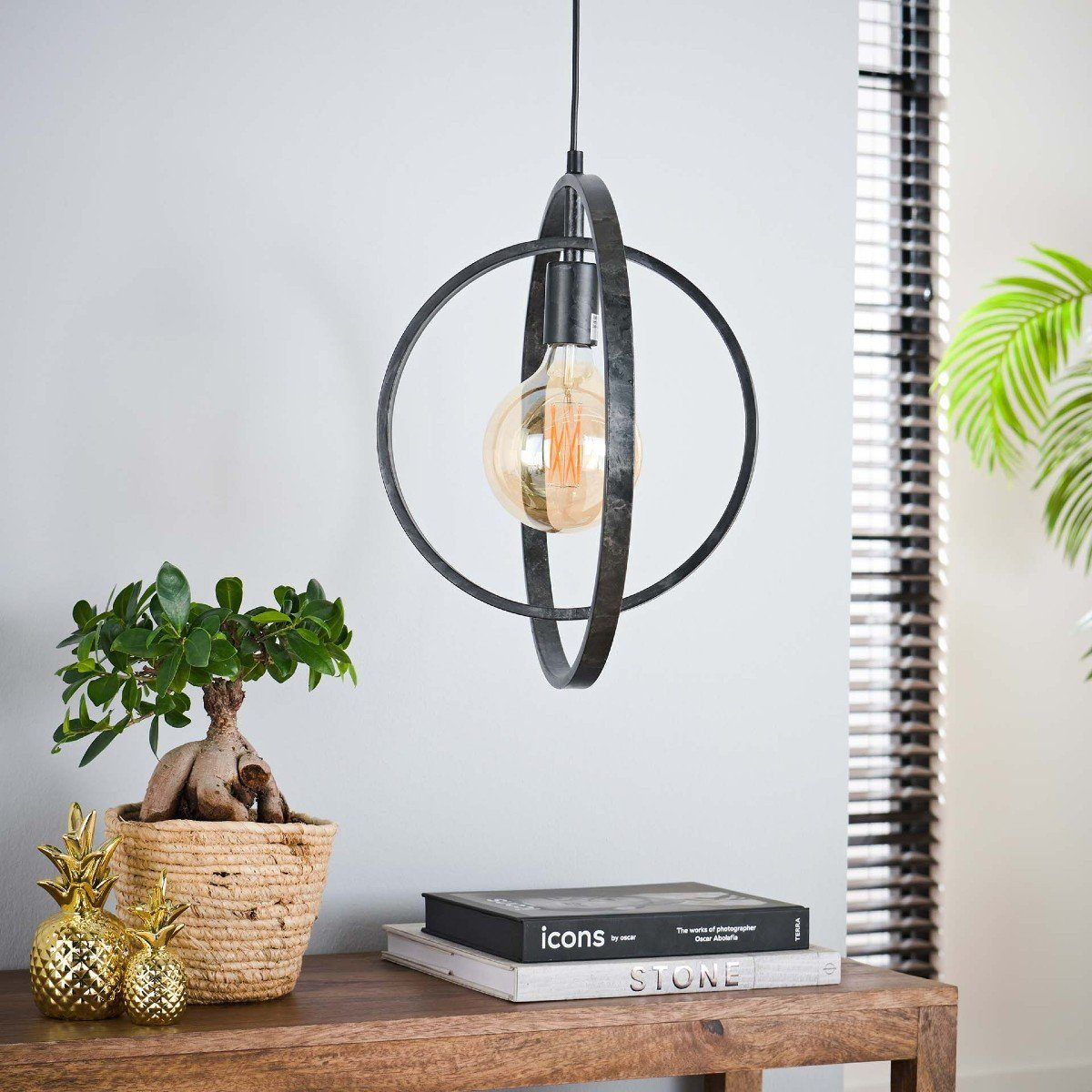 Liadomo Pendelleuchte Houston, ohne Leuchtmittel, Hängelampe im rustikalen Industrial Style