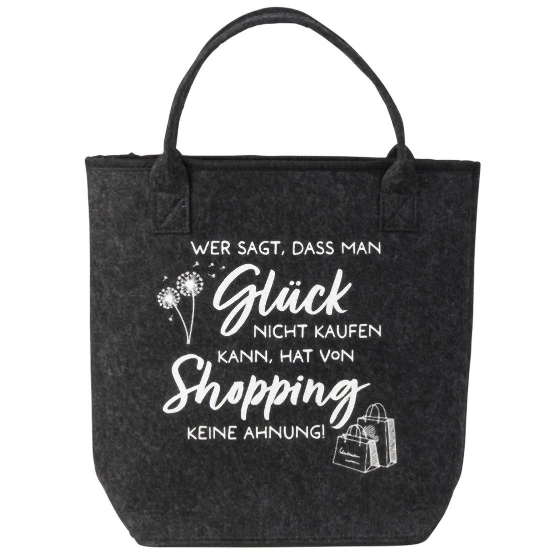 Mel-O-Design Shopper Filztasche Tragetasche aus Filz (Einkaufstasche mit lu günstig online kaufen