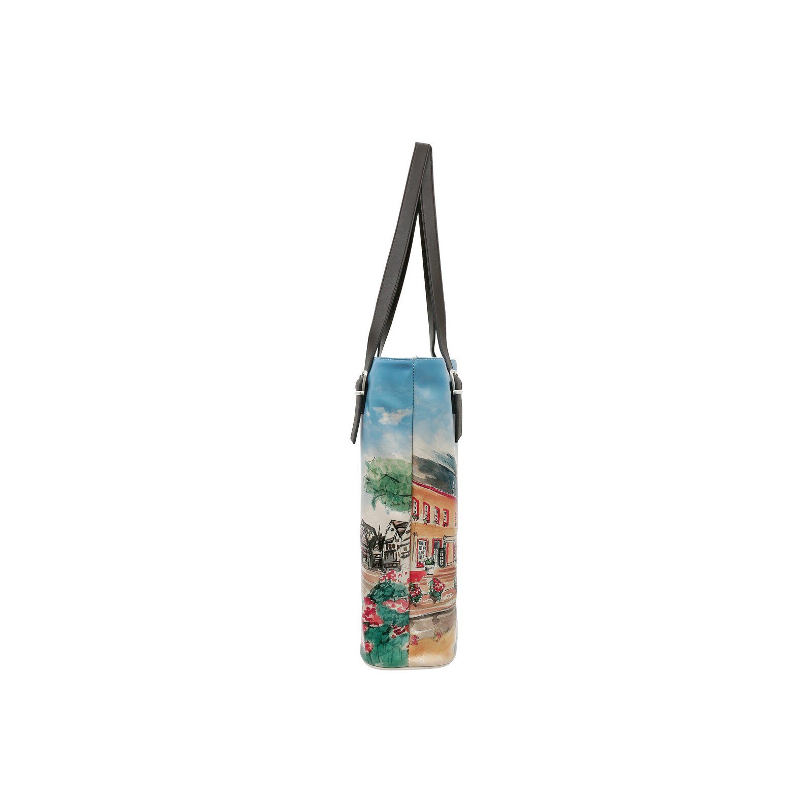 DOGO Umhängetasche Tall Bag Damen Schultertasche Travel Fills The Soul Damen, Handgefertigt
