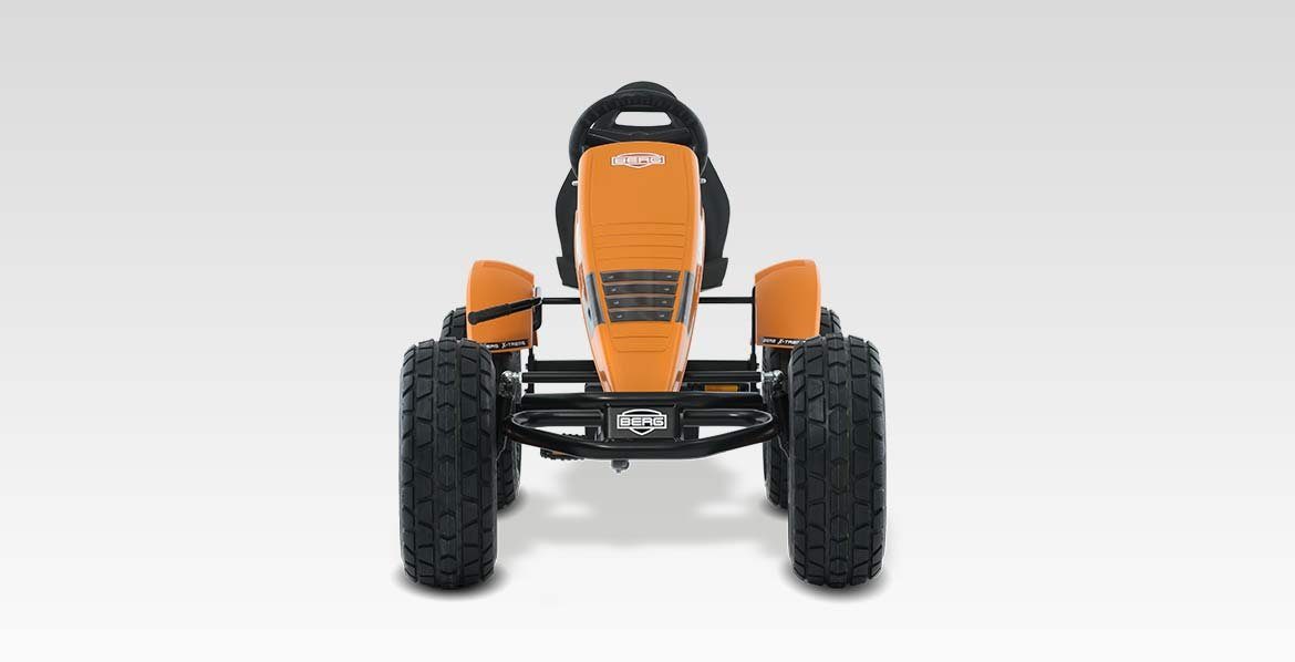 Dreigangschaltung Hybrid E-Motor Go-Kart mit XXL orange BERG Berg Gokart X-Treme