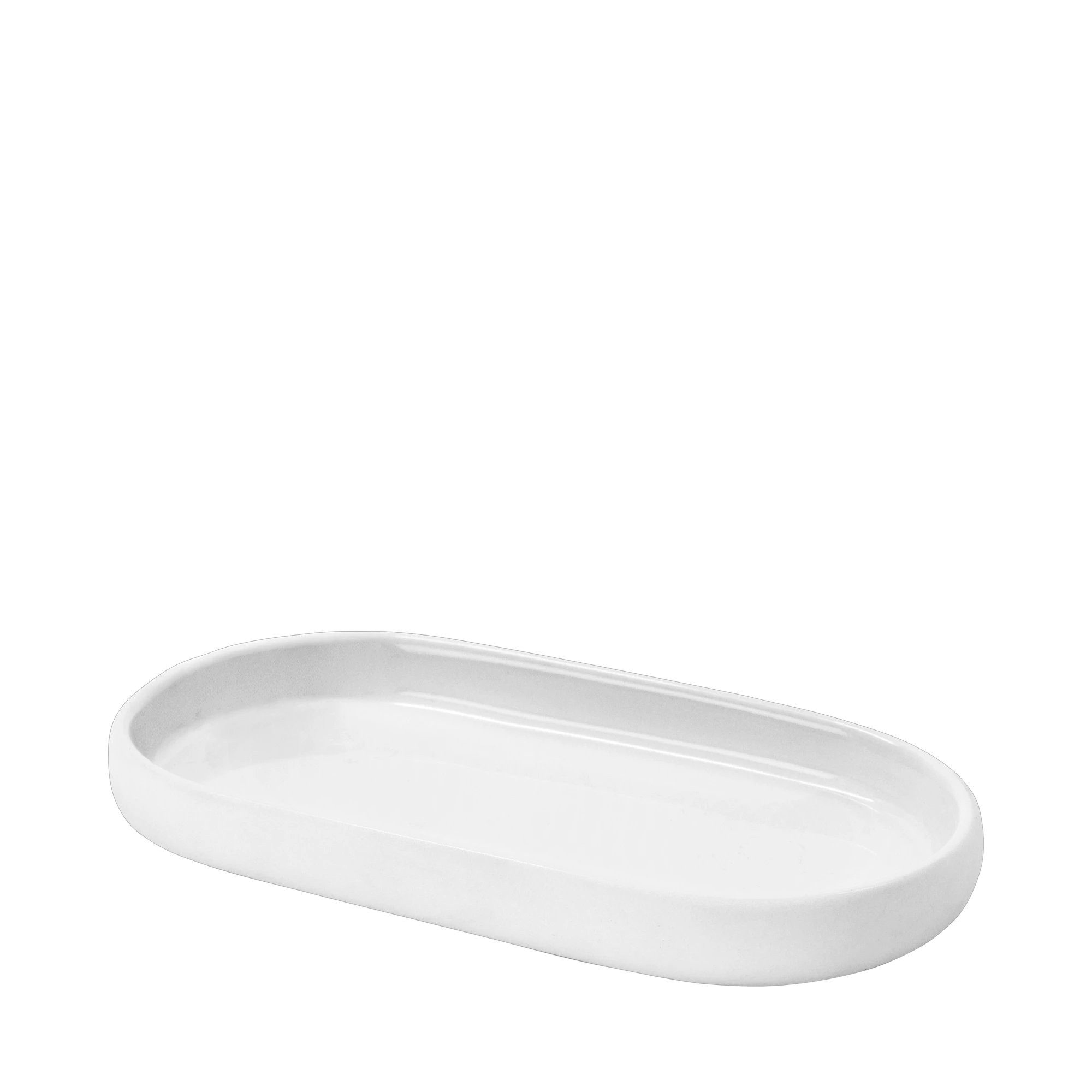 blomus Tablett -SONO- Ablageschale: Hochwertige Keramik mit Soft-Touch-Oberfläche, Keramik, Keramik, Silikon, Soft-Touch-Oberfläche, Innen glasiert, Pflegeleicht