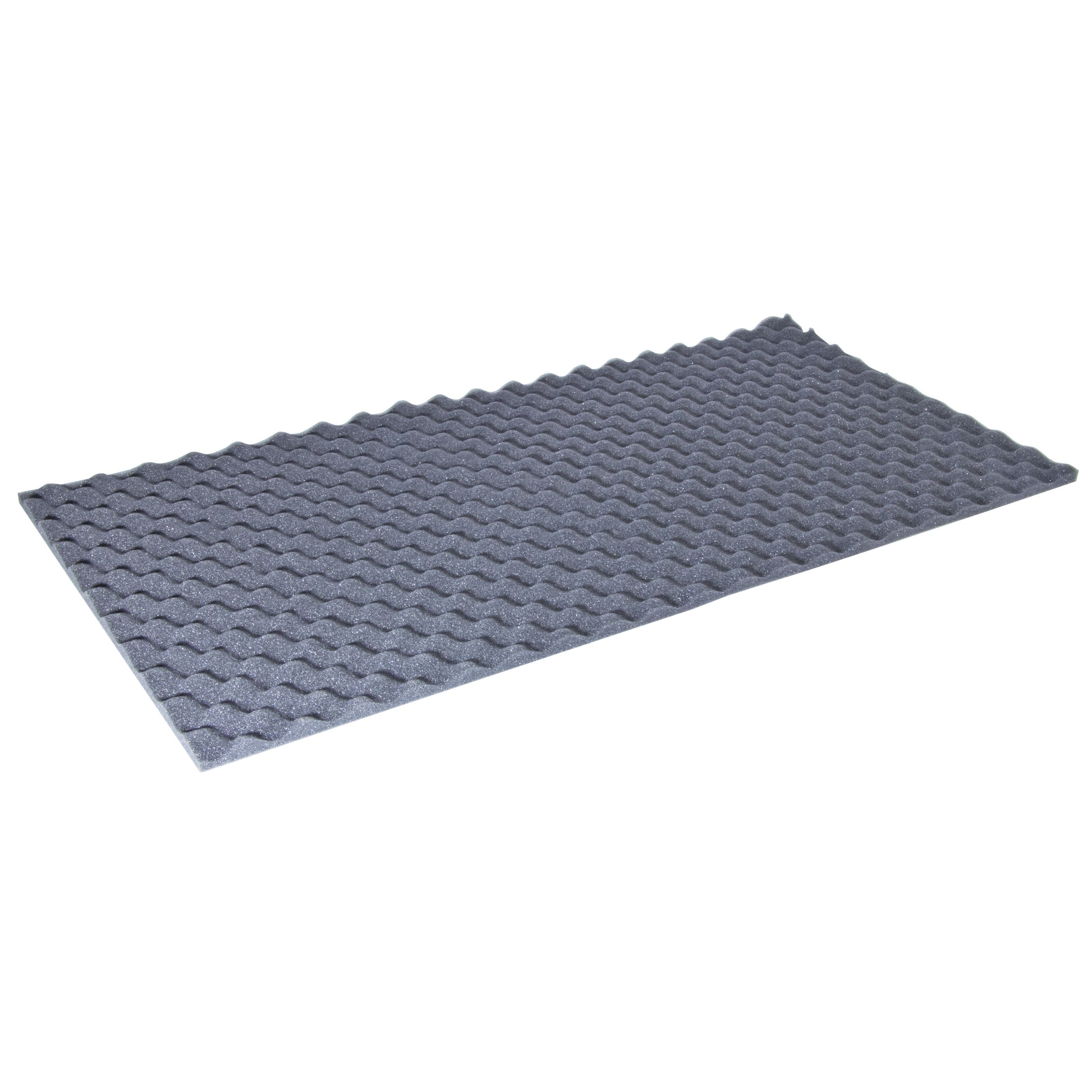 MUSIC STORE Akustikplatte, (MSAcoustics Noppa Absorberschaum, 50x100 cm, 20mm Stark, Set mit 14 Stk, Anthrazit Schallabsorber), MSAcoustics Noppa Absorberschaum, Schallabsorber, Akustikdämmung