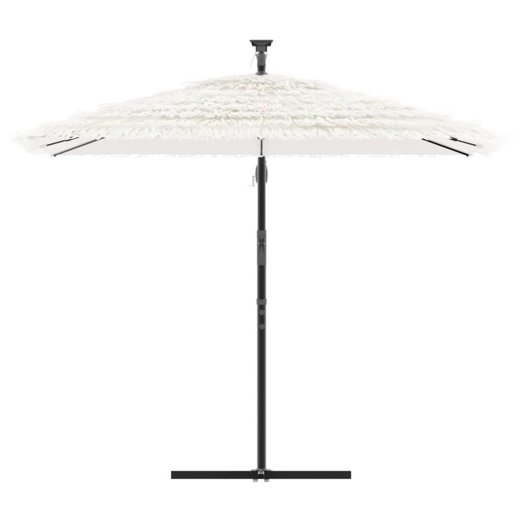 vidaXL Sonnenschirm Sonnenschirm mit Stahlmast Weiß günstig online kaufen