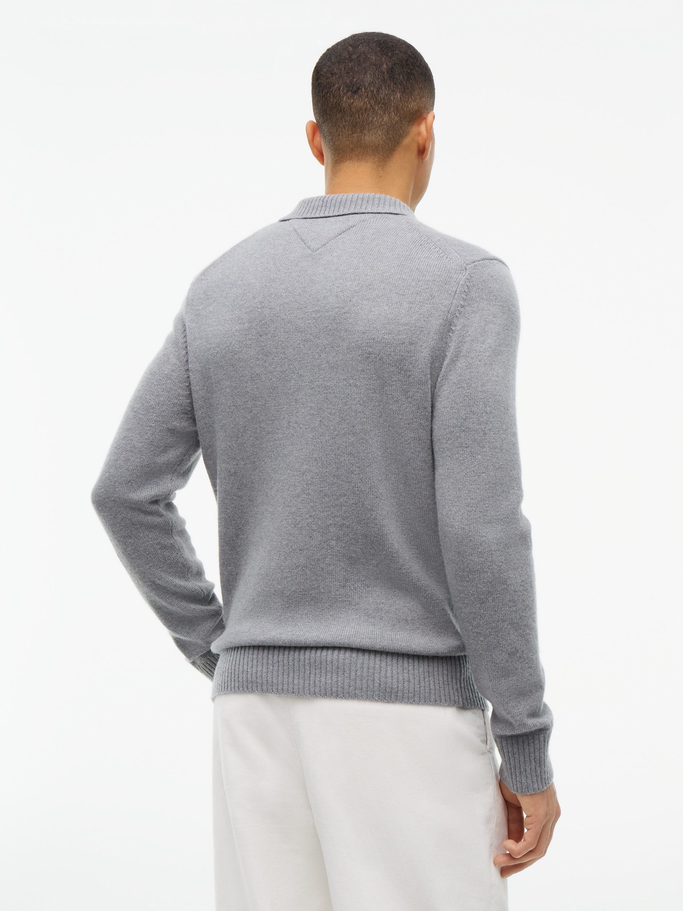 Tommy Hilfiger Polokragenpullover LAMBSWOOL LS POLO aus reiner Lammwolle – Bild 3 von 5