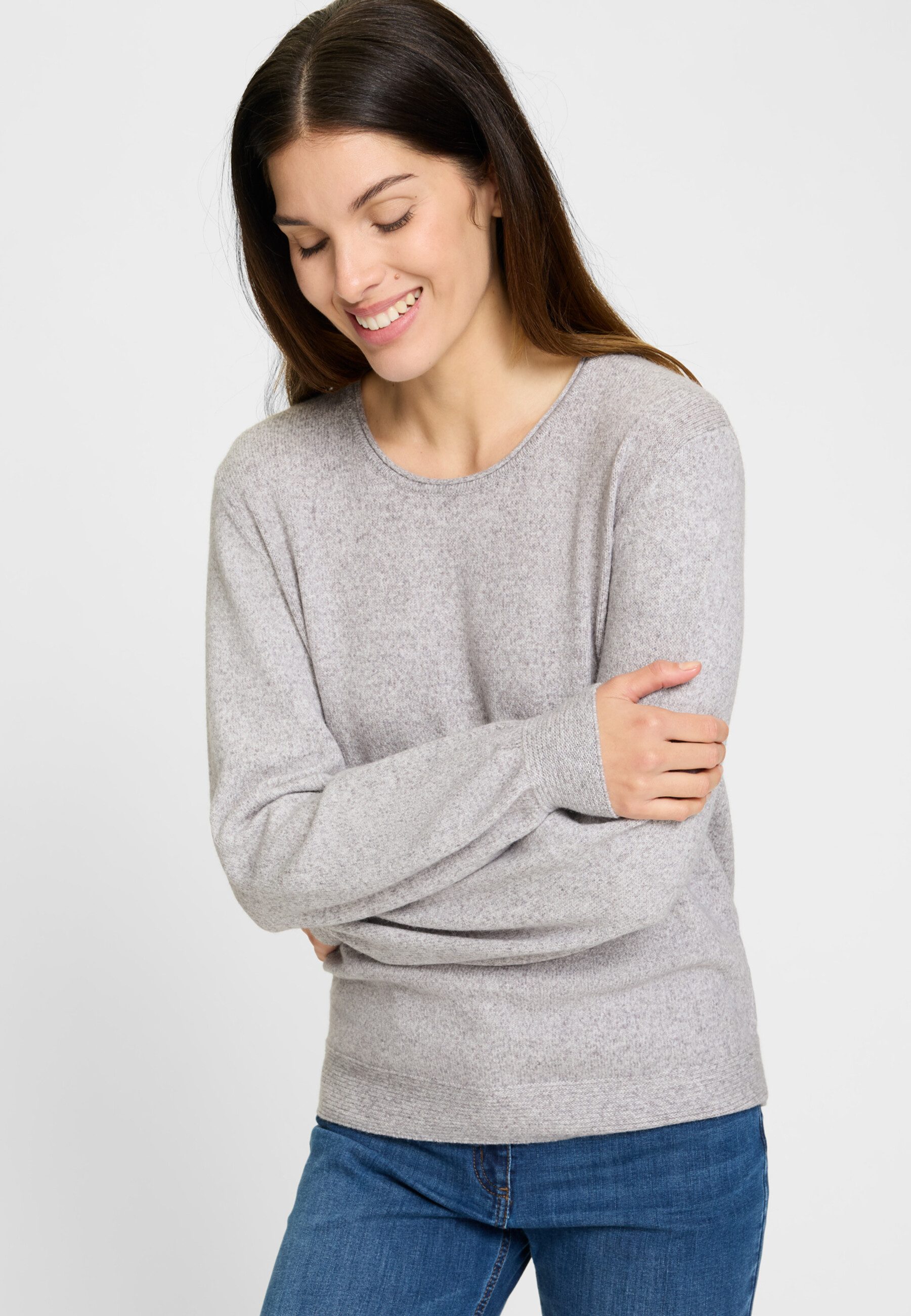 Olsen Strickpullover Pullover mit langen Ärmeln