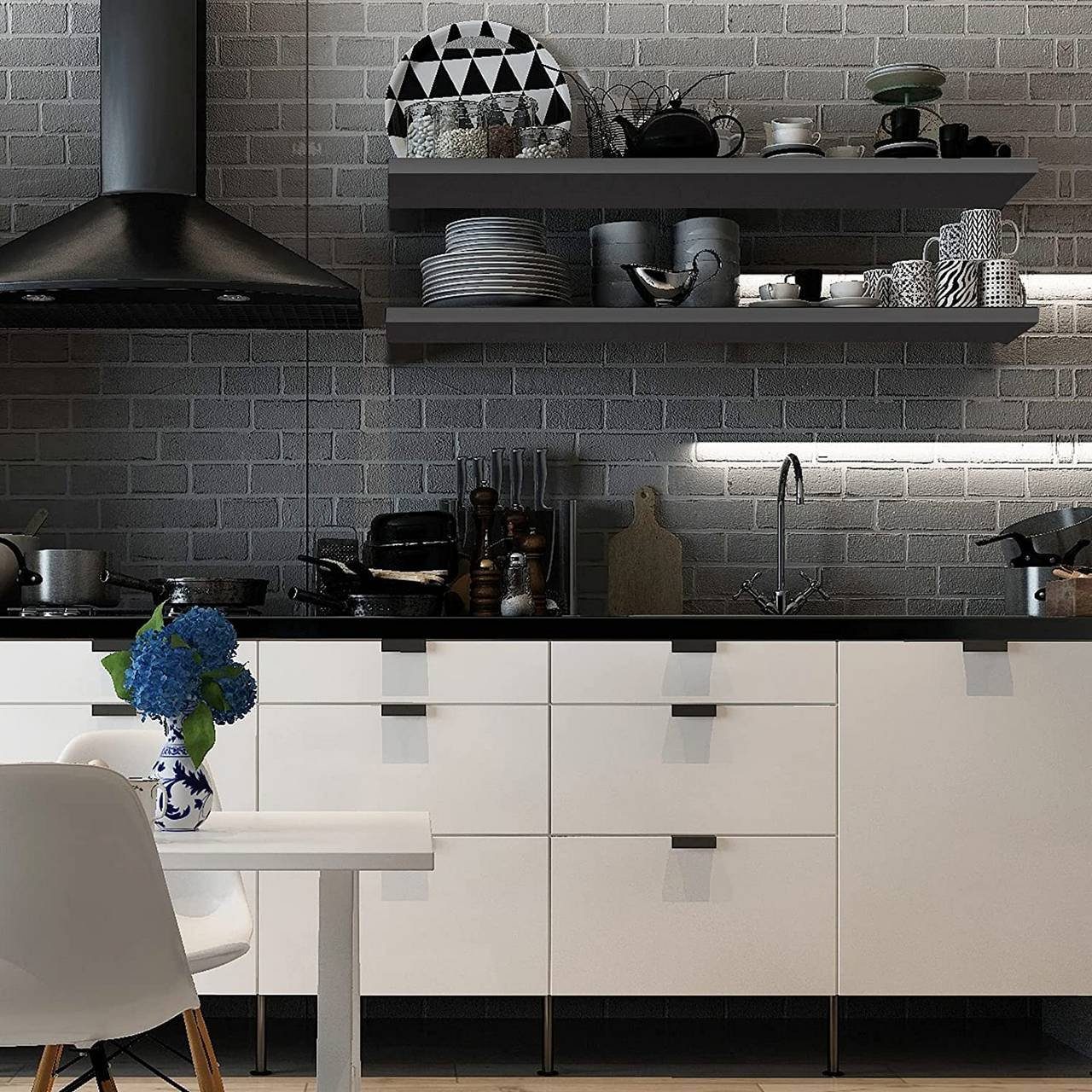 Woltu Wandregal, Wandboard CD DVD Regal Bücherregal Holz Board