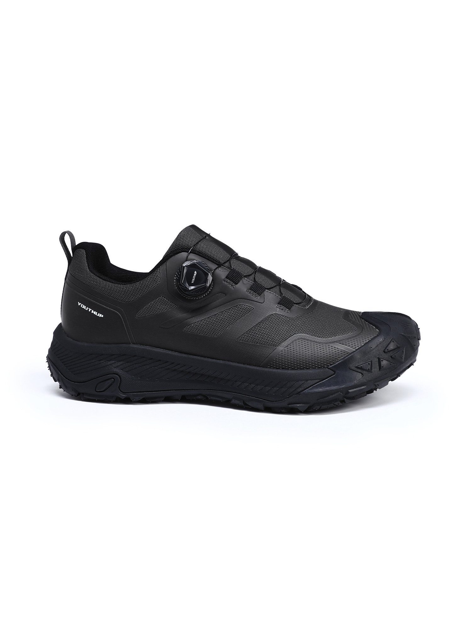 YOUTHUP Sneaker Herren einfarbige Outdoor-Sportschuhe, wasserabweisend, atmungsaktiv