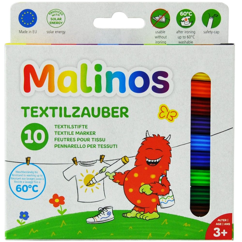 Amewi Textilmarker Malinos Textilzauber - Textilstifte - multicolor