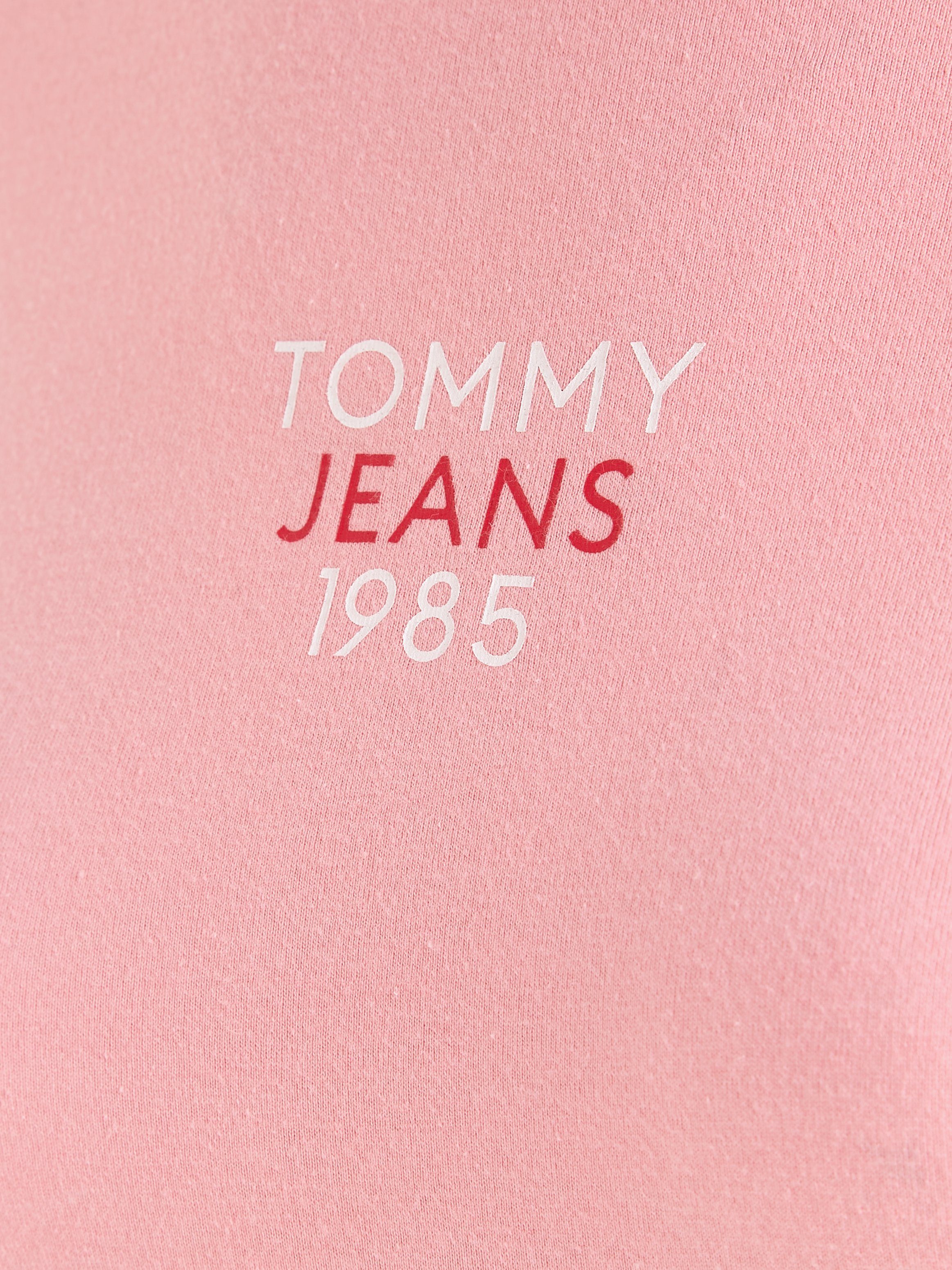 LOGO TJW 1 Logo-Schriftzug ESSENTIAL Jeans Tommy SLIM Ballet_Pink T-Shirt mit LS Jeans Tommy Curve EXT