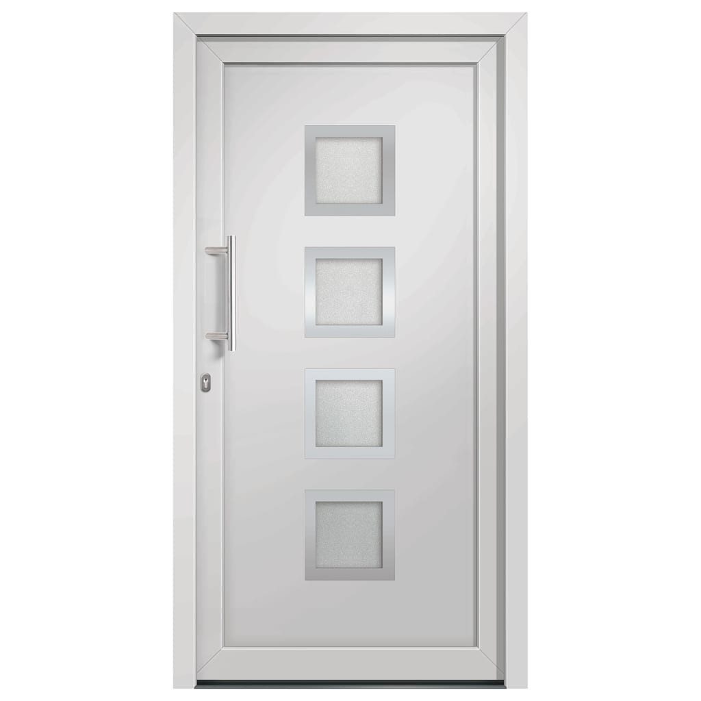 vidaXL Haustür Haustür Weiß 108x200 cm (1-St)
