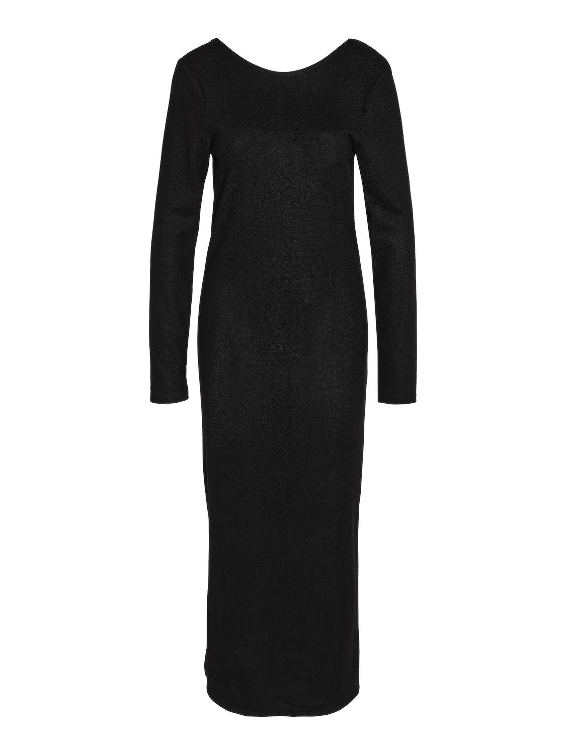 Abendkleid Lang Rundhals Langarm Regular Fit
