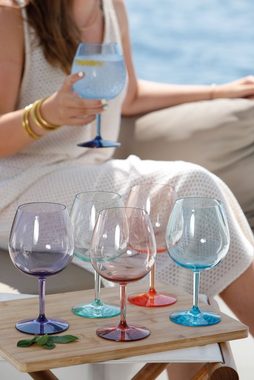 Marine Business Weinglas Weinglas Ballon durchgefärbt Set 6 Stück, unzerbrechlich, Ecozen, Seri, Ecozen