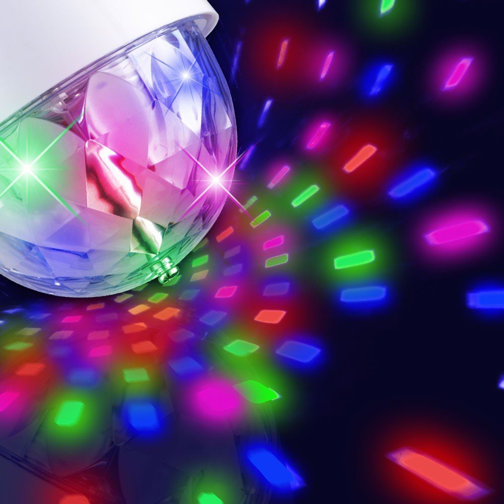 WOFI LEDLeuchtmittel, RGB LED Disco Leuchtmittel 3 Watt Party Effekt