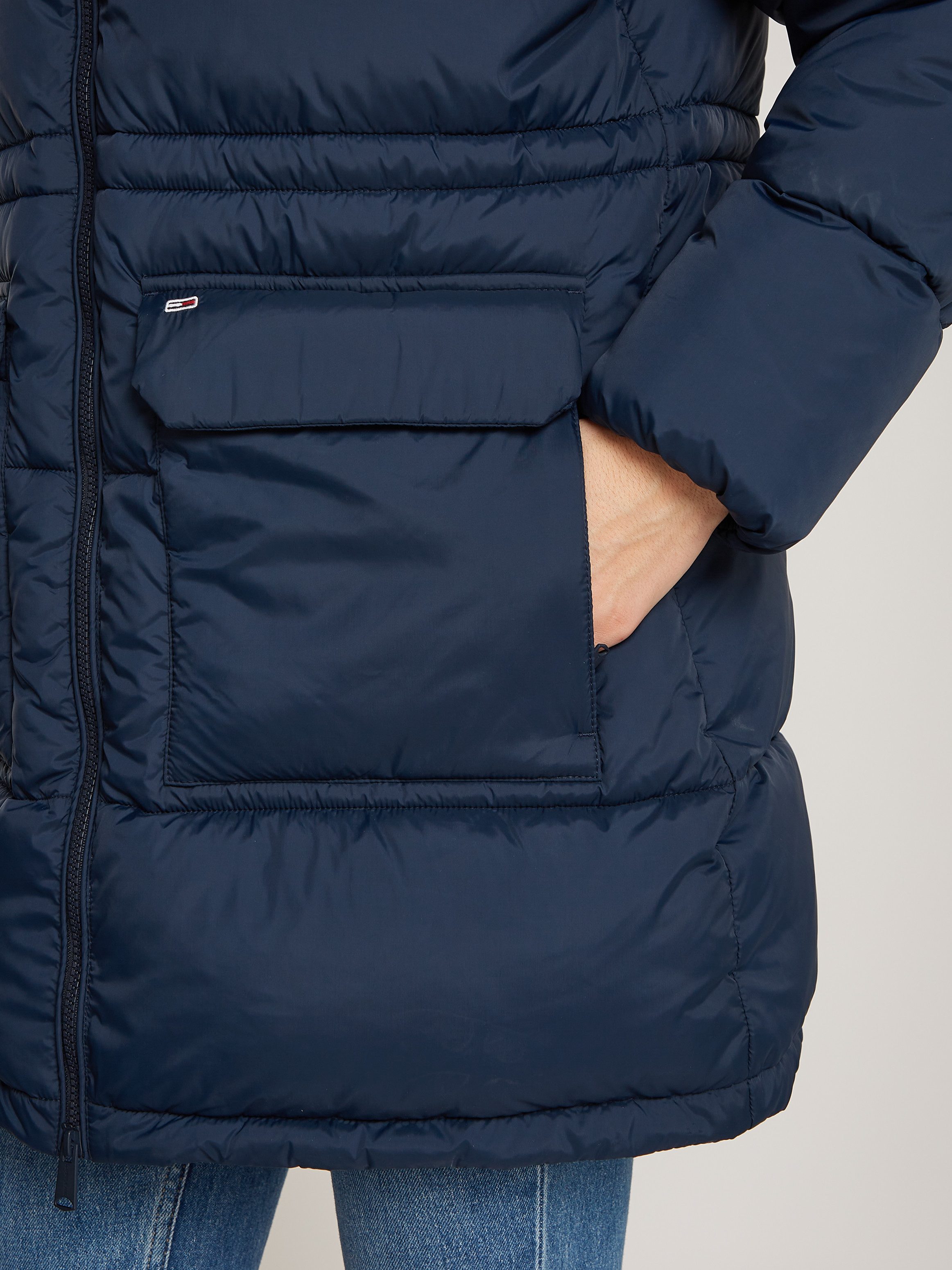 Tommy Jeans Steppjacke "TJW MIDI ASPEN PUFFER", mit Logostickerei günstig online kaufen