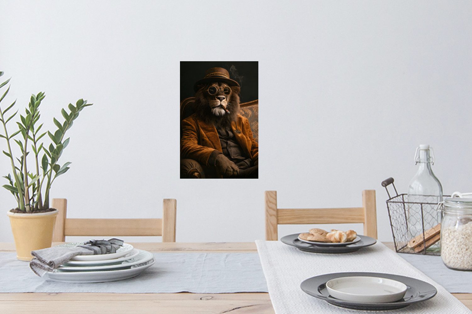 MuchoWow Wandsticker Brille - Löwe - günstig online kaufen