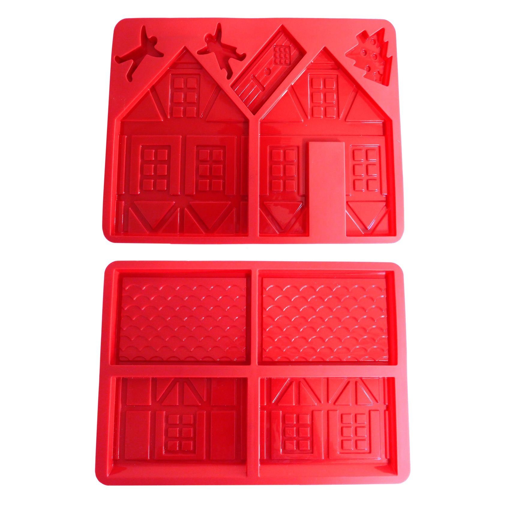 BURI Backform Lebkuchenhaus Backform Weihnachten Hexenhaus Knusperhaus Lebkuchen