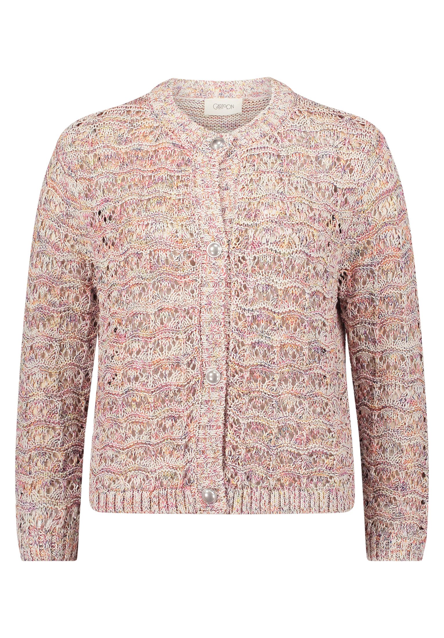 Cartoon Strickjacke Cartoon Damen Strick-Cardigan mit günstig online kaufen