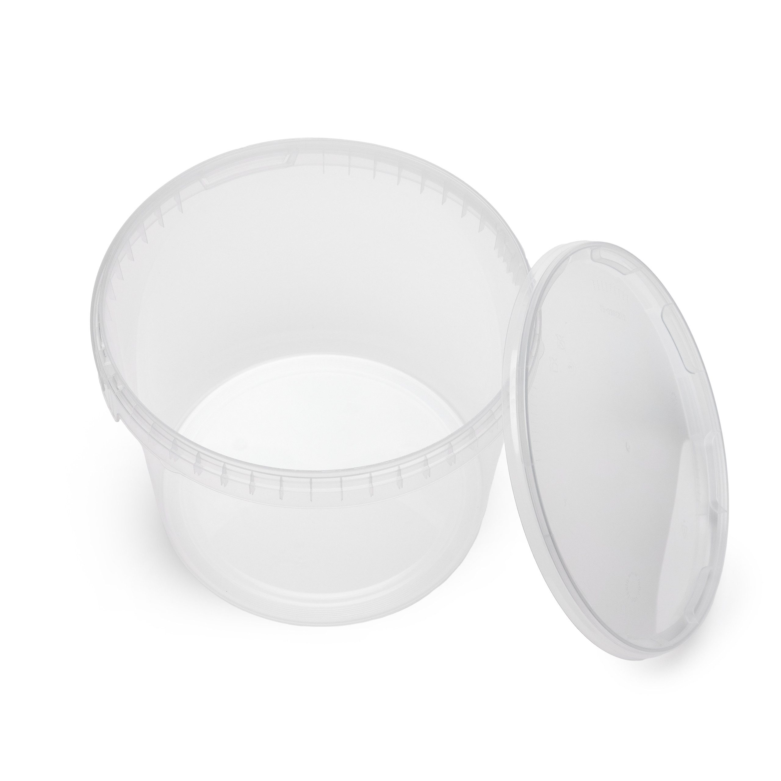 Garronda Putzeimer Eimer mit Deckel 3 L für Lebensmittel und Chemikalien GD-0113, (1-tlg), Transparent