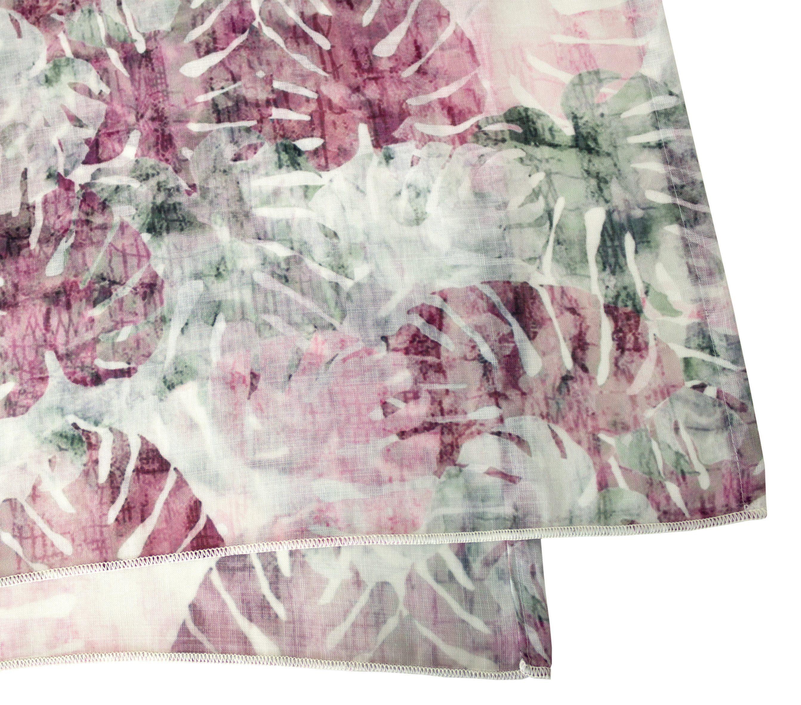 Vorhang Zara, VHG, Aquarell halbtransparent, pink (1 Farbverlauf, Digitaldruck, St), Ösen
