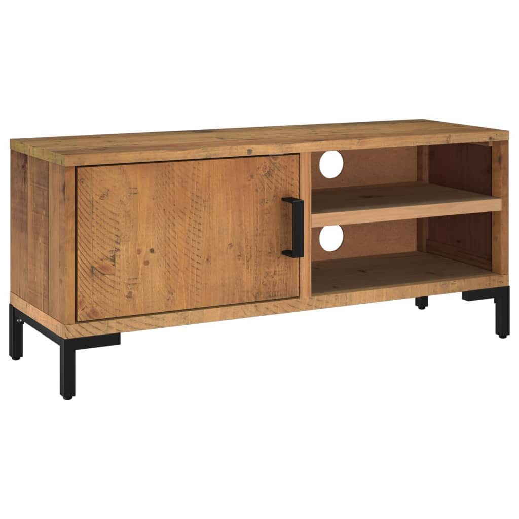 vidaXL TV-Schrank TV-Schrank Braun 90x30x40 cm Massivholz Kiefer (1-St)