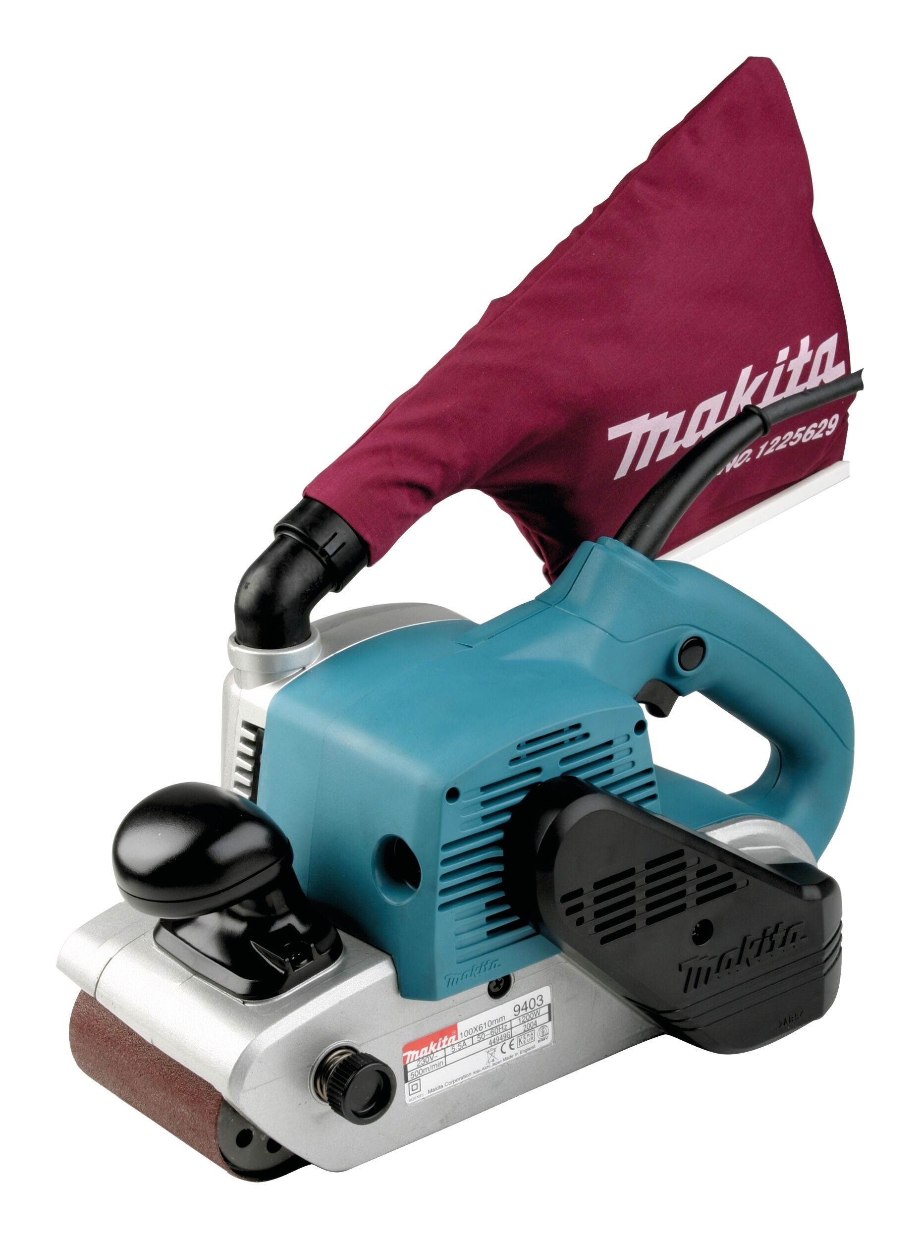 Makita Bandschleifer, 500 m/min, 1.200 W, 9403J, 100 mm in MAKPAC 3