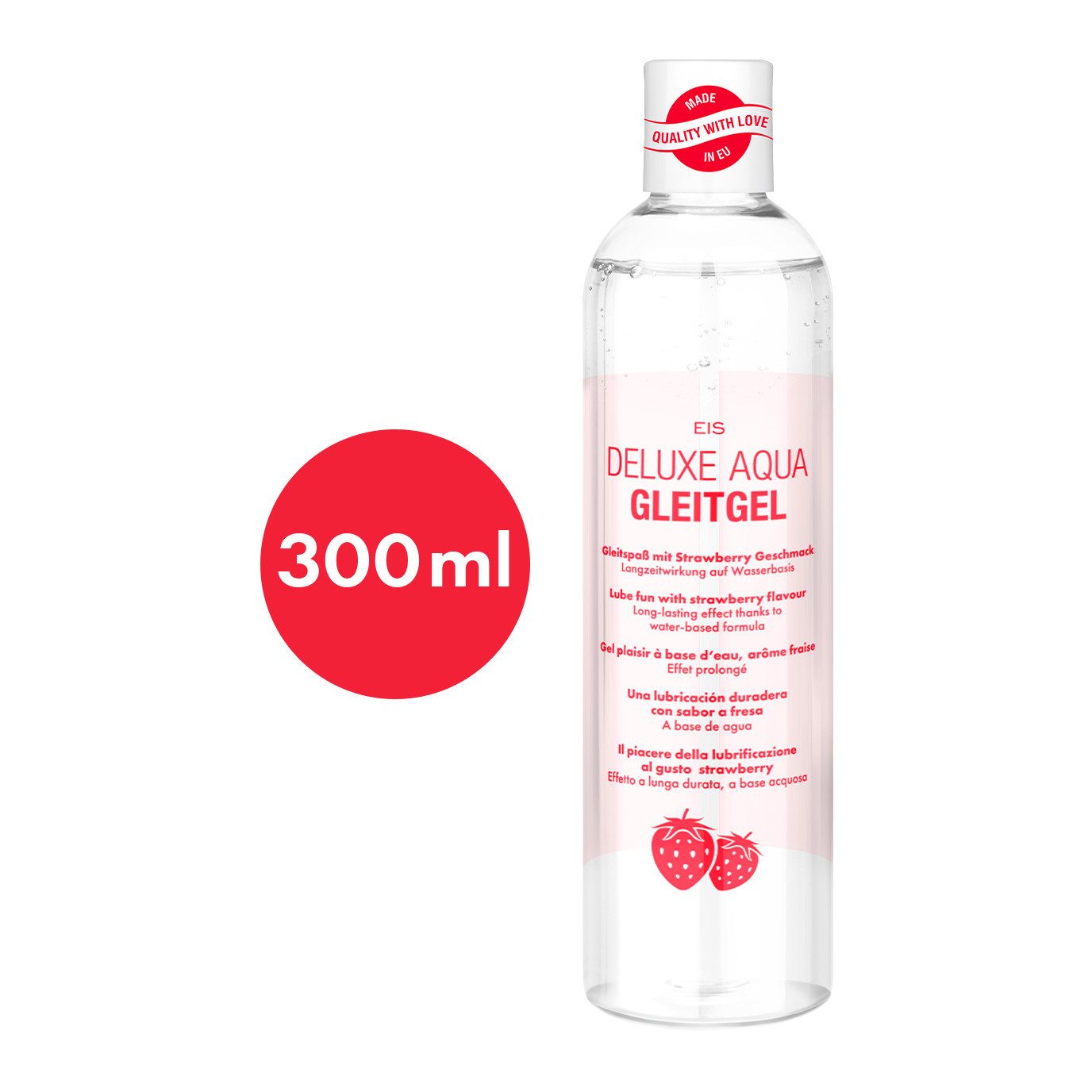EIS Stimulationsgel EIS Deluxe Aqua Gleitgel, 300ml, wasserbasiert, Erdbeere, 0-tlg.