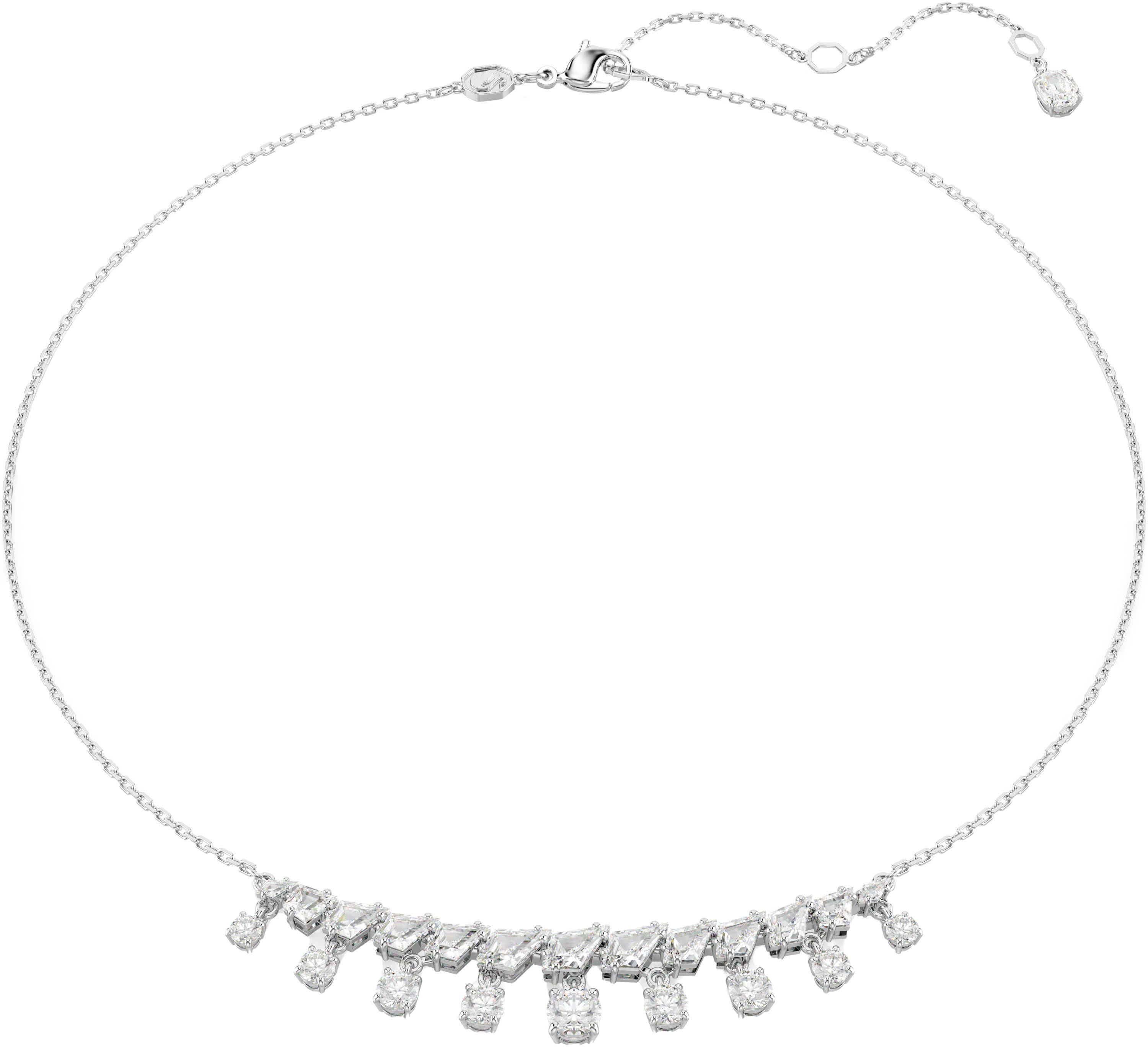 Swarovski Collier Schmuck Geschenk Halskette Idyllia Schneeflocke, mit Swarovski® Zirkonia (synth)