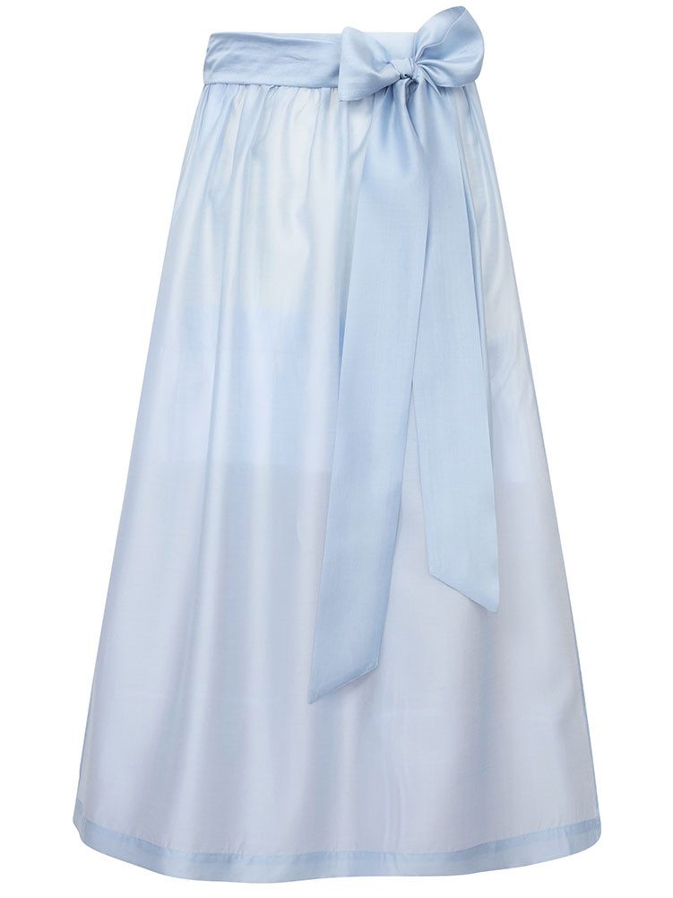 MarJo Dirndlschürze Dirndlschürze Petershausen 75cm Länge himmelblau