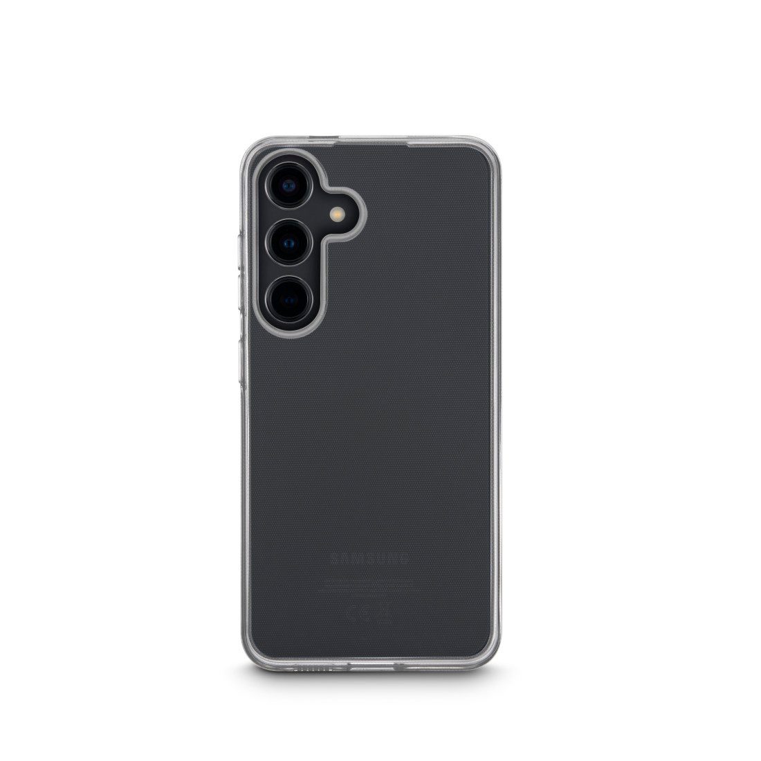 Hama Handyhülle Handyhülle für Galaxy S24 (durchsichtig, kratzfest, ohne Vergilben), Anti-Rutsch-Oberfläche und bezogene Seitentasten
