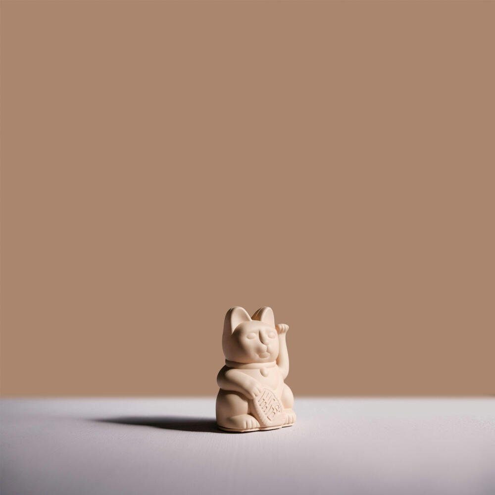 Donkey Products Winkekatze Lucky Cat Mini Maneki Neko Ocker