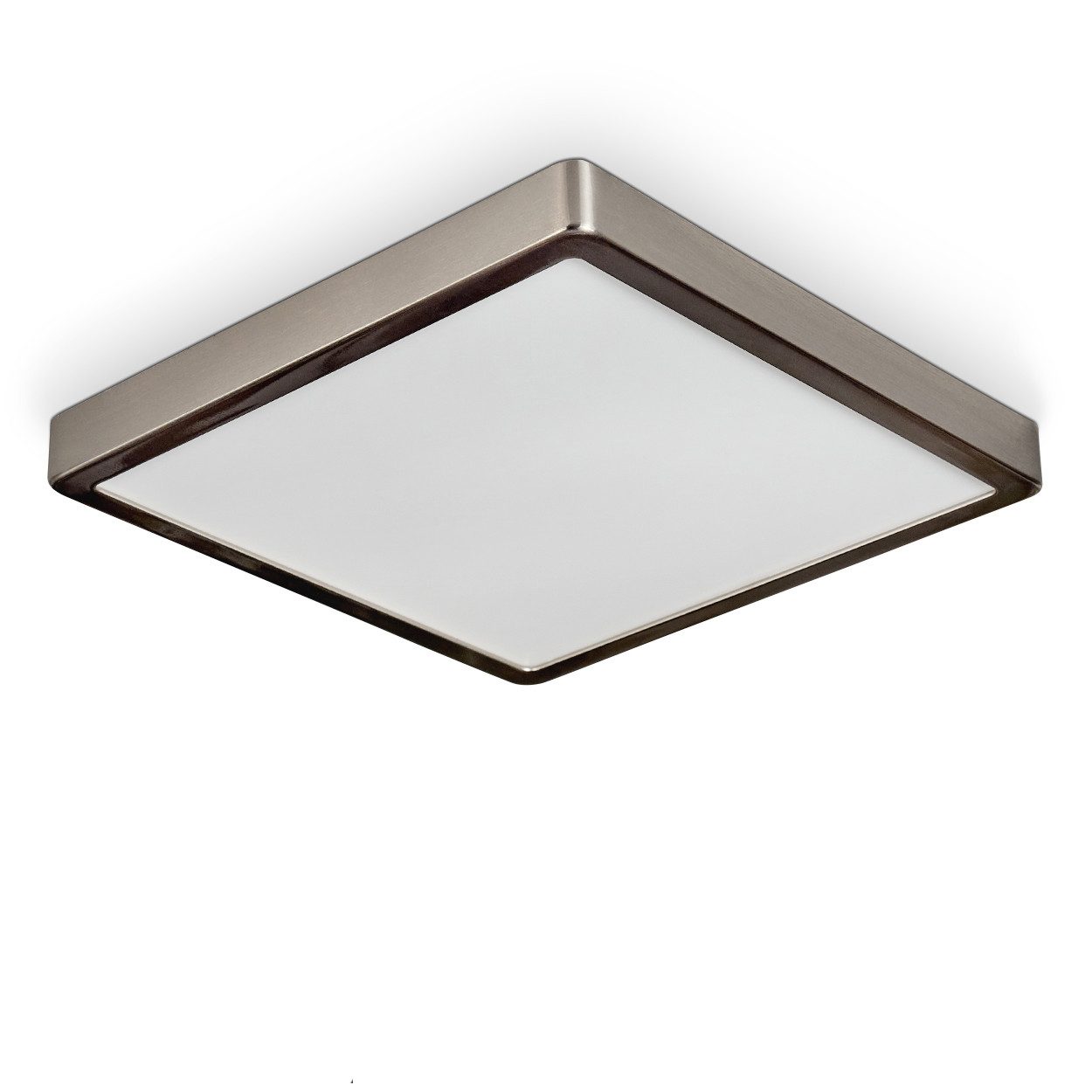 hofstein Deckenleuchte Deckenpanel aus Metall/Kunststoff in Silber/Weiß, De günstig online kaufen