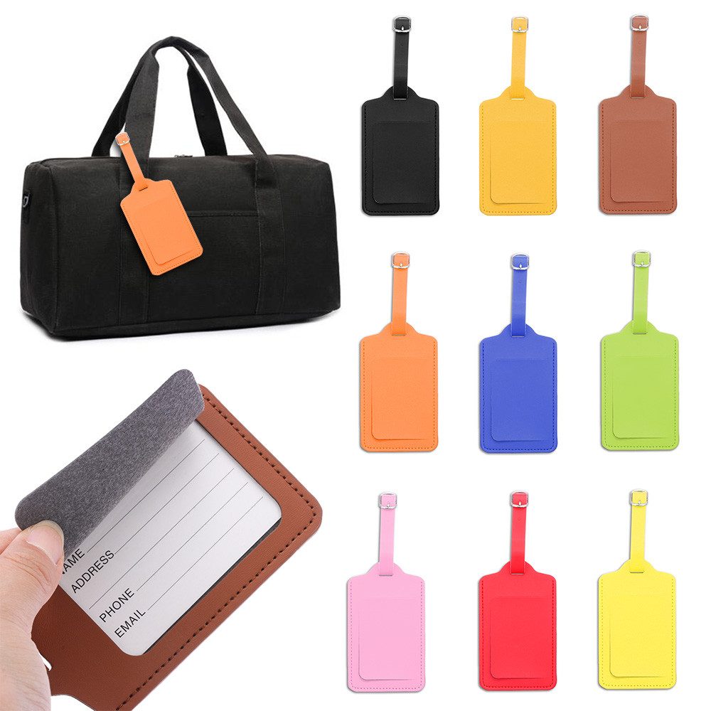 Blusmart Gepäckanhänger Set mit 4 Gepäckanhängern (Schultaschen-Gepäckanhänger – Reisegepäckanhänger, 1-St., Vier Farben: Schwarz/Rot/Blau/Gelb) 10,5 x 6,5 cm – Bild 4 von 5