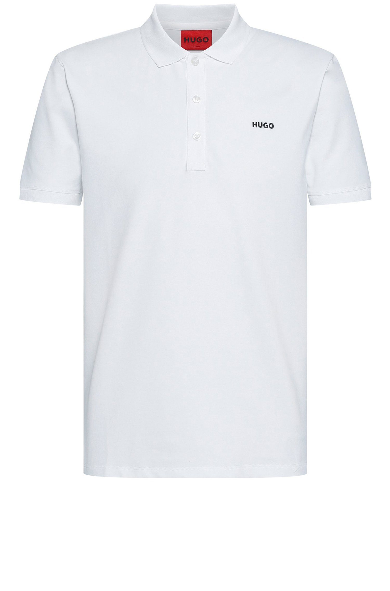 (100) Poloshirt (1-tlg) Weiß HUGO Dinos