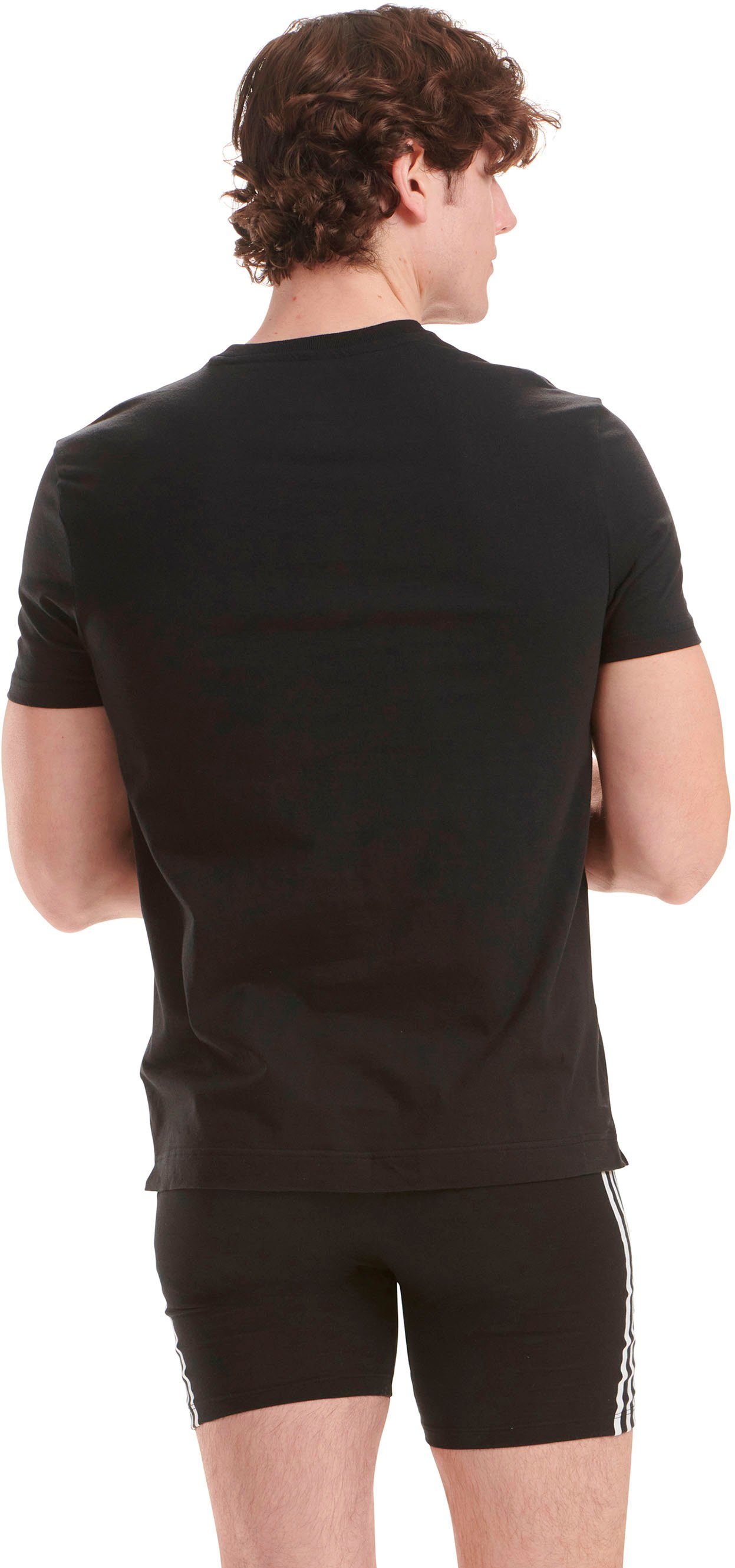 (Packung, black 2-St) adidas unifarben Unterhemd Originals