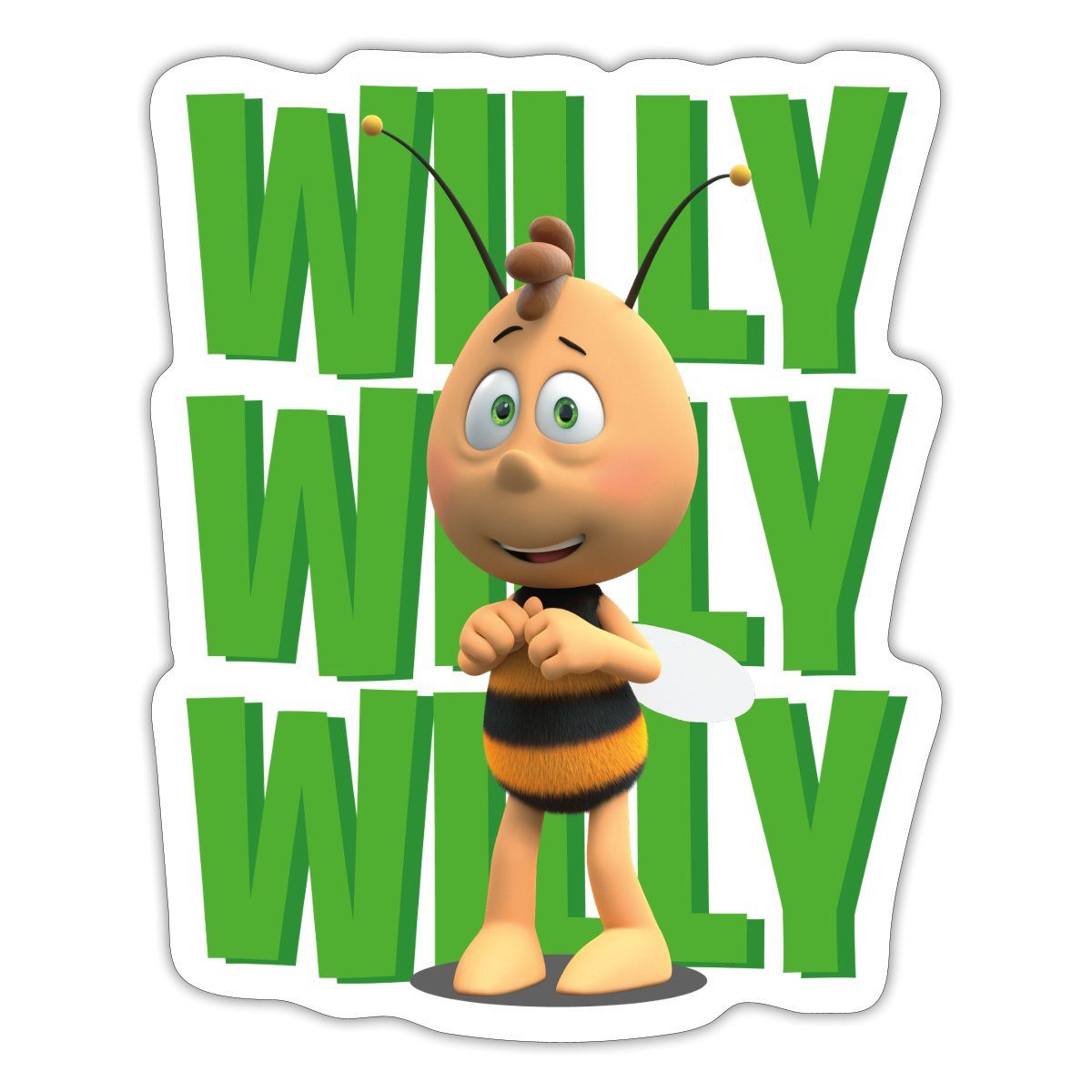 Spreadshirt Aufkleber Die Biene Maja 3 Das Geheime Königreich Film Willi Sticker Aufkleber